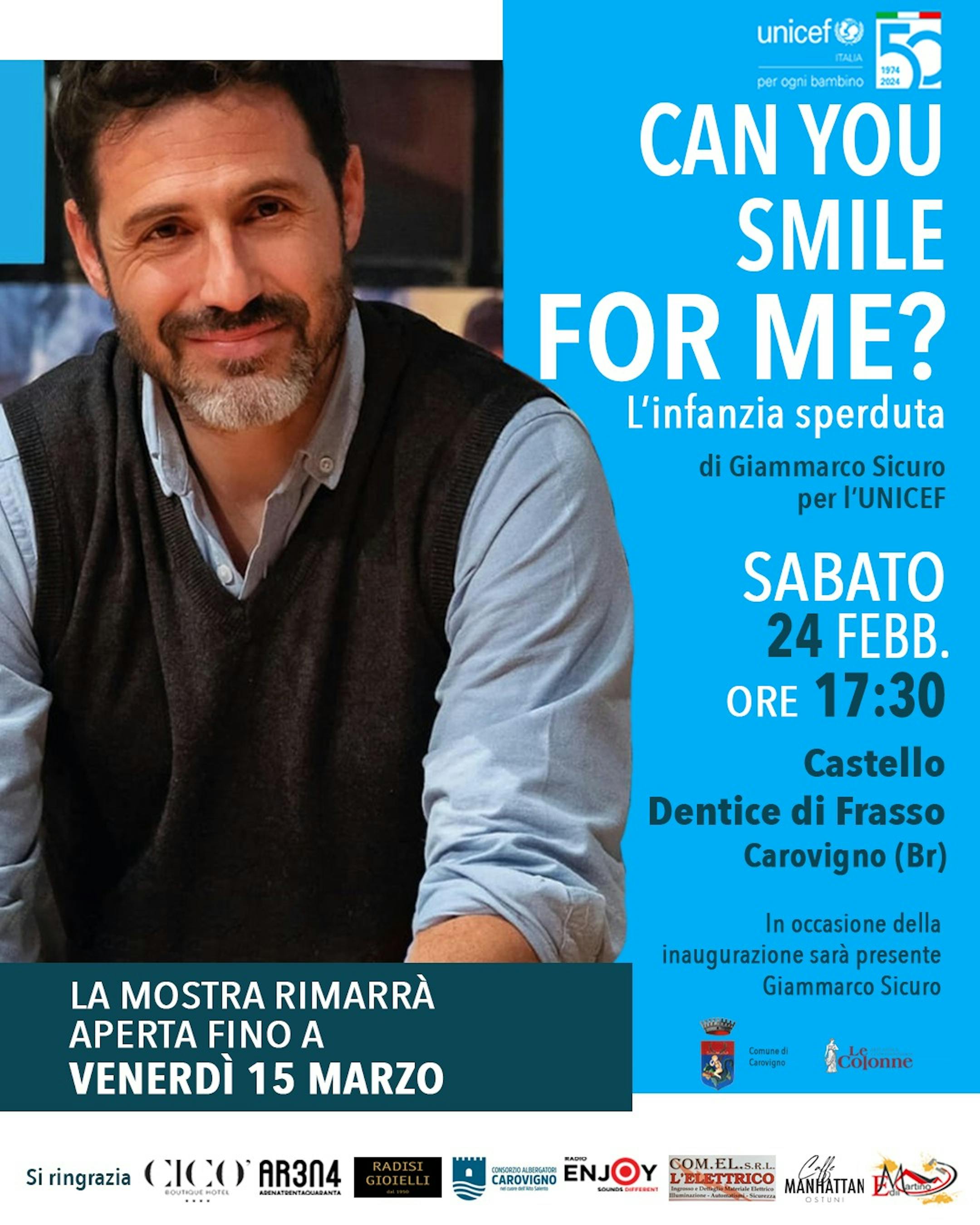 Can you smile for me? L'infanzia sperduta - Mostra di Giammarco Sicuro per l'UNICEF