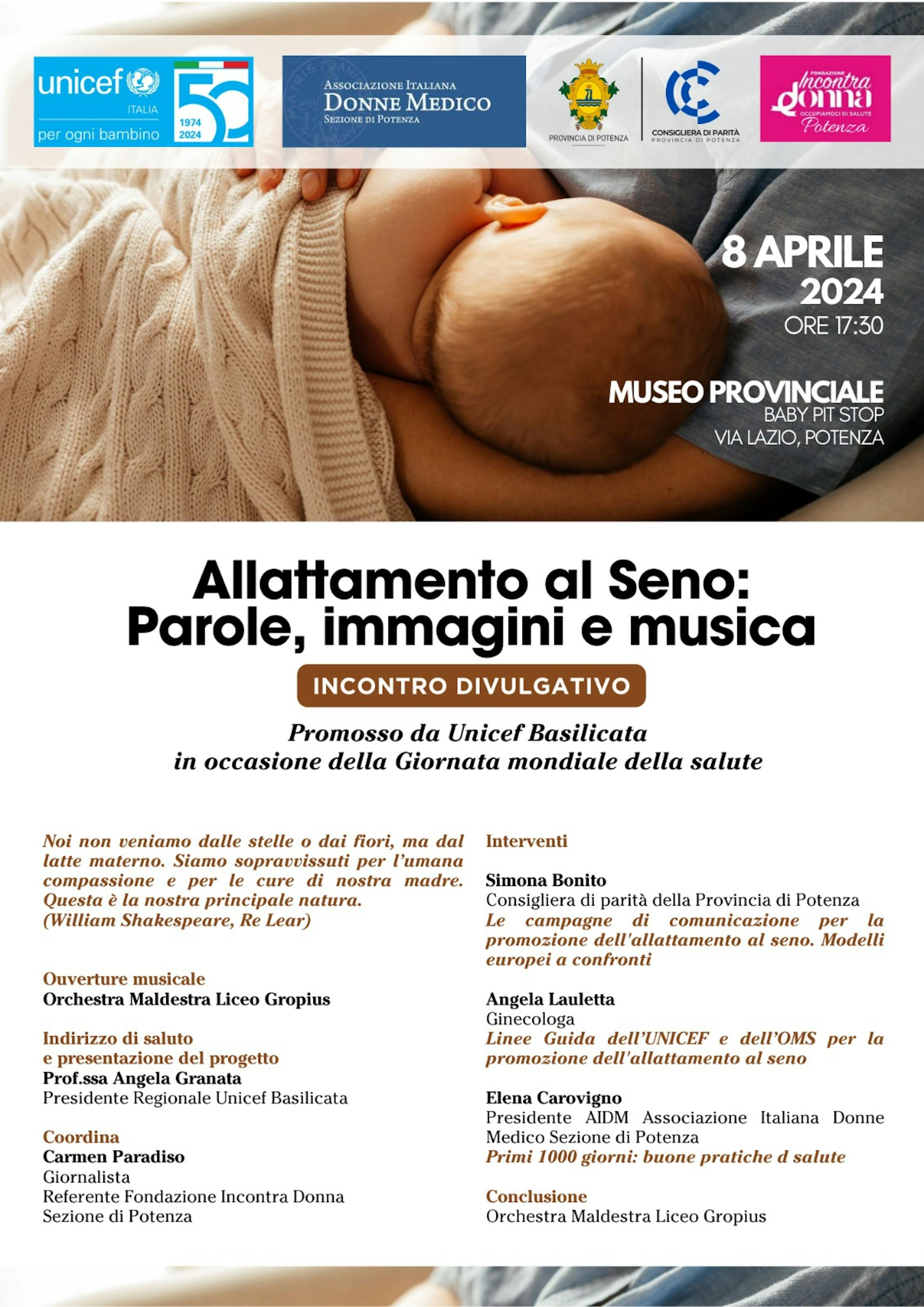 Allattamento al Seno: Parole, Immagini e musica