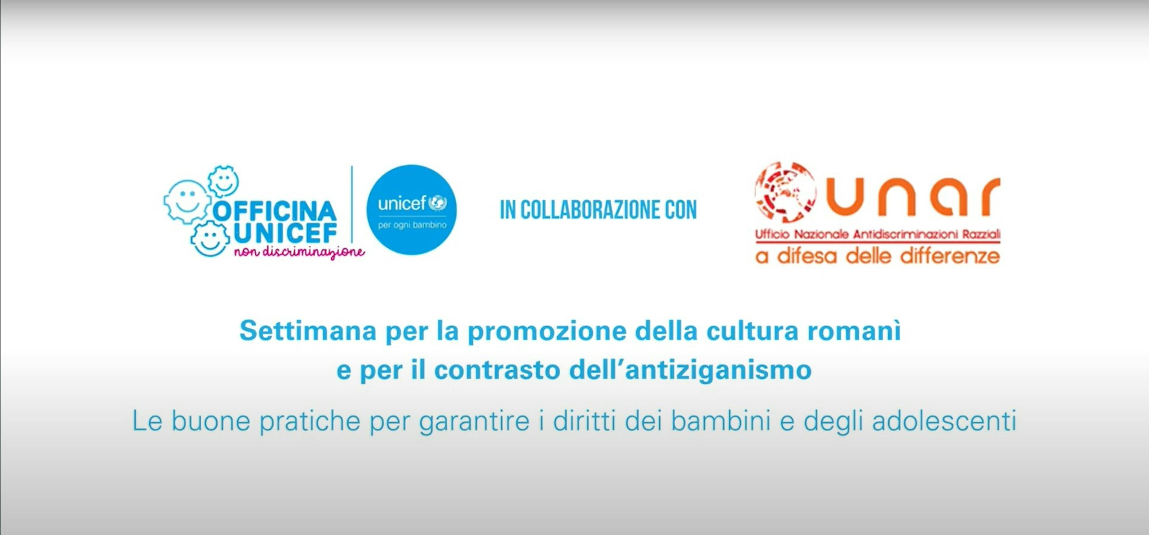 Officina UNICEF: le buone politiche per contrastare l'antiziganismo