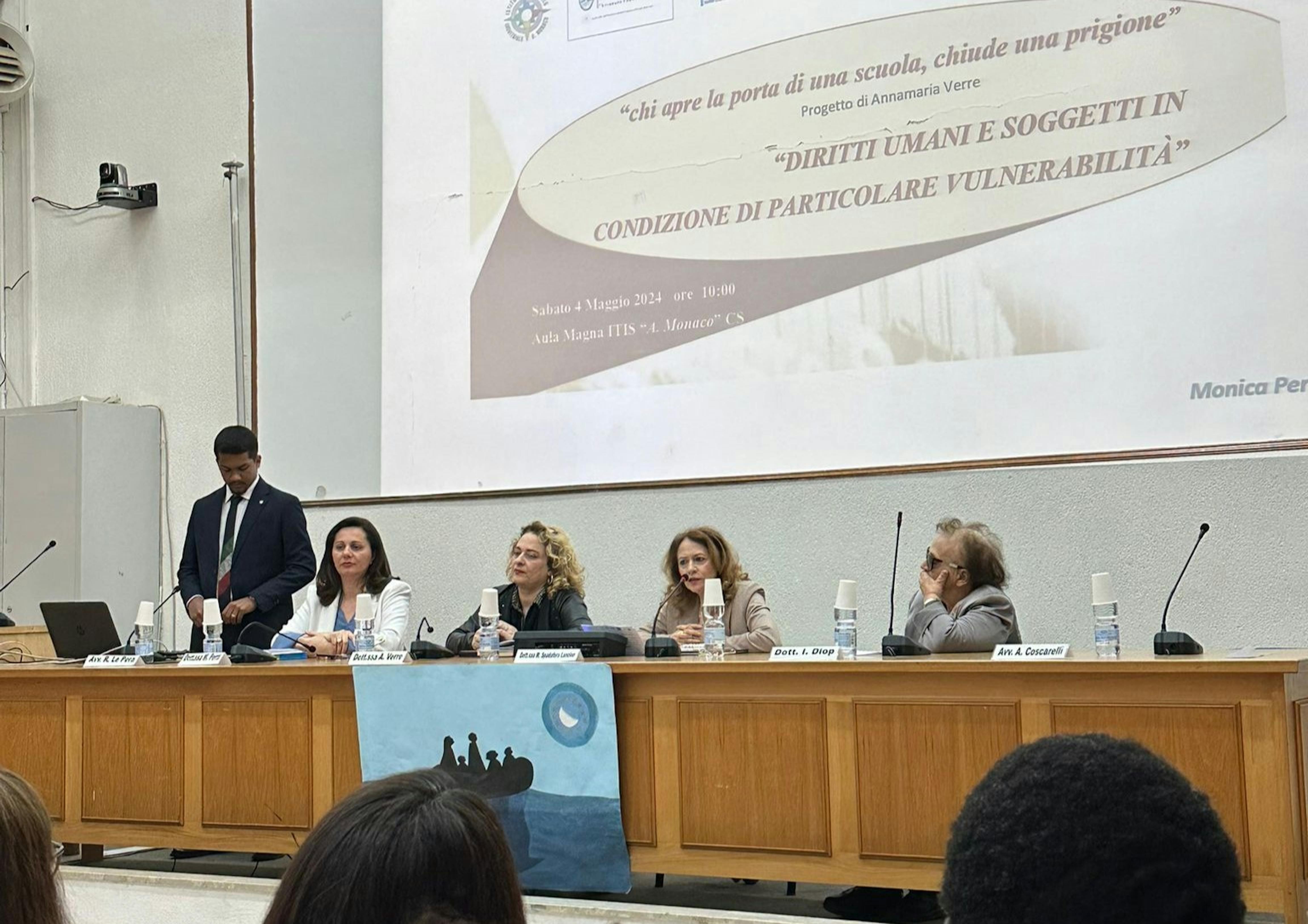 al ITI Monaco con Recchia, Perri, D'Ippolito , Rizzo e Lanzino