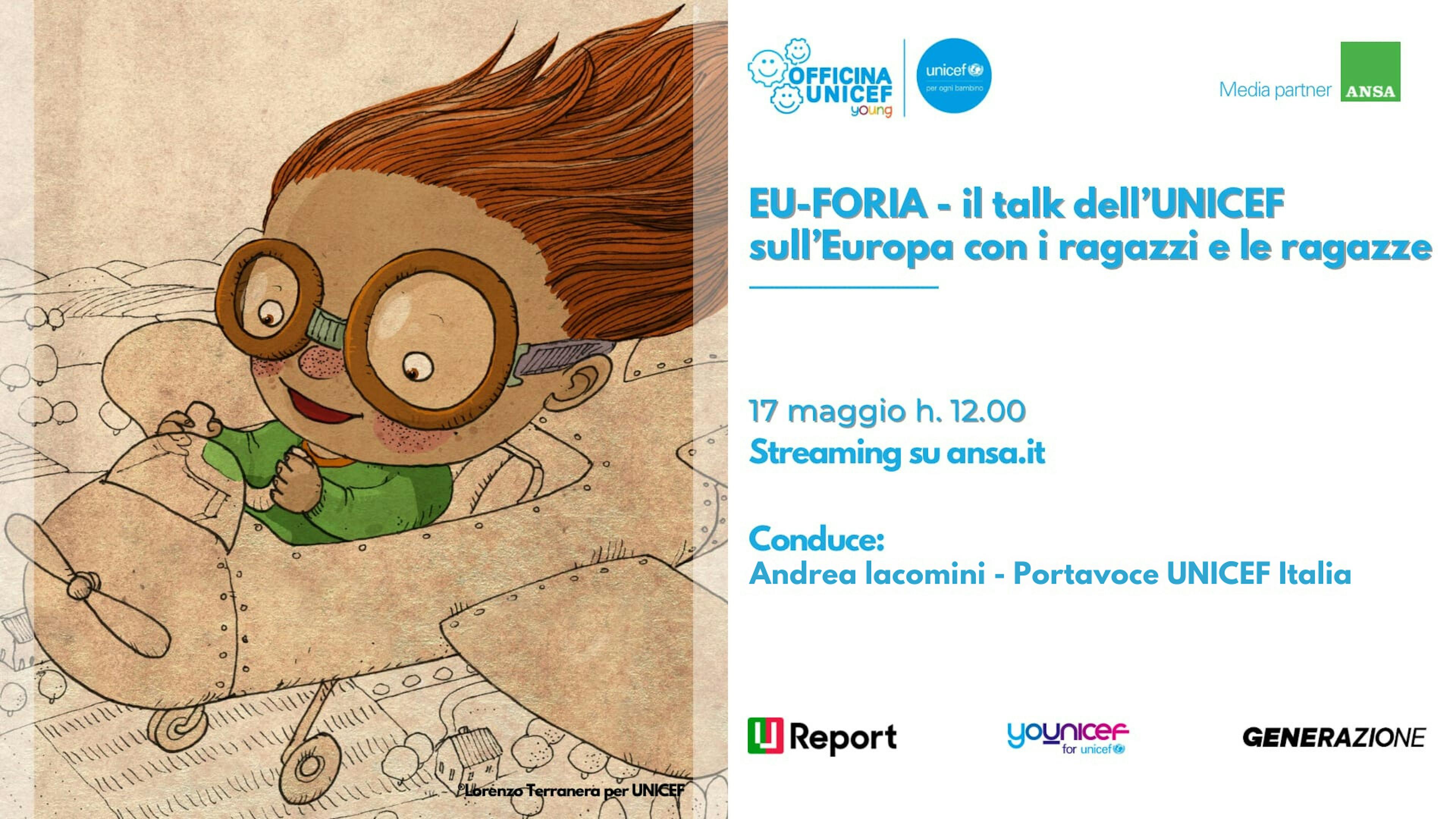 Eu-foria il talk dell'UNICEF sull'Europa