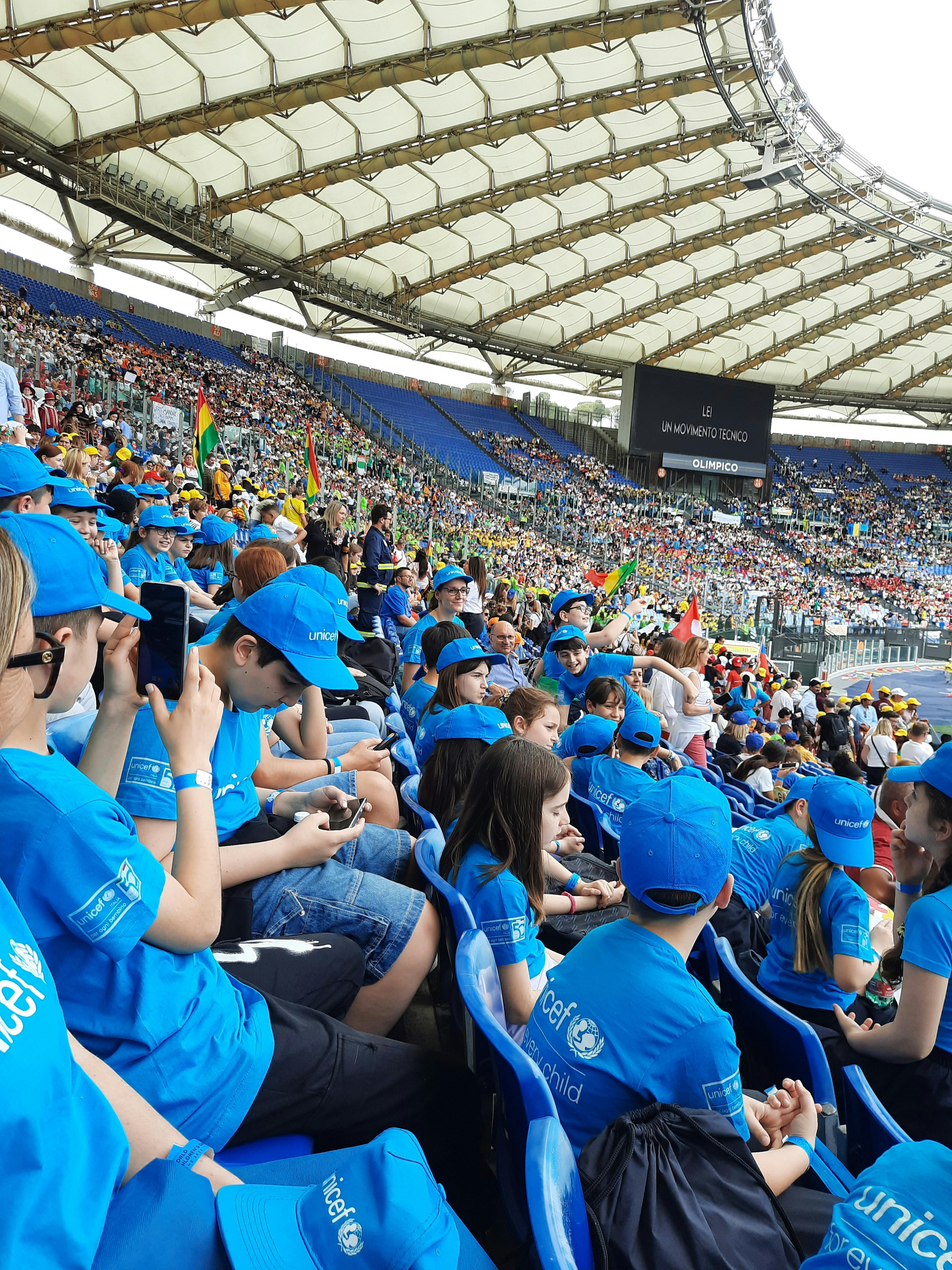 Foto dell'evento all'interno dello stadio Olimpico di Roma