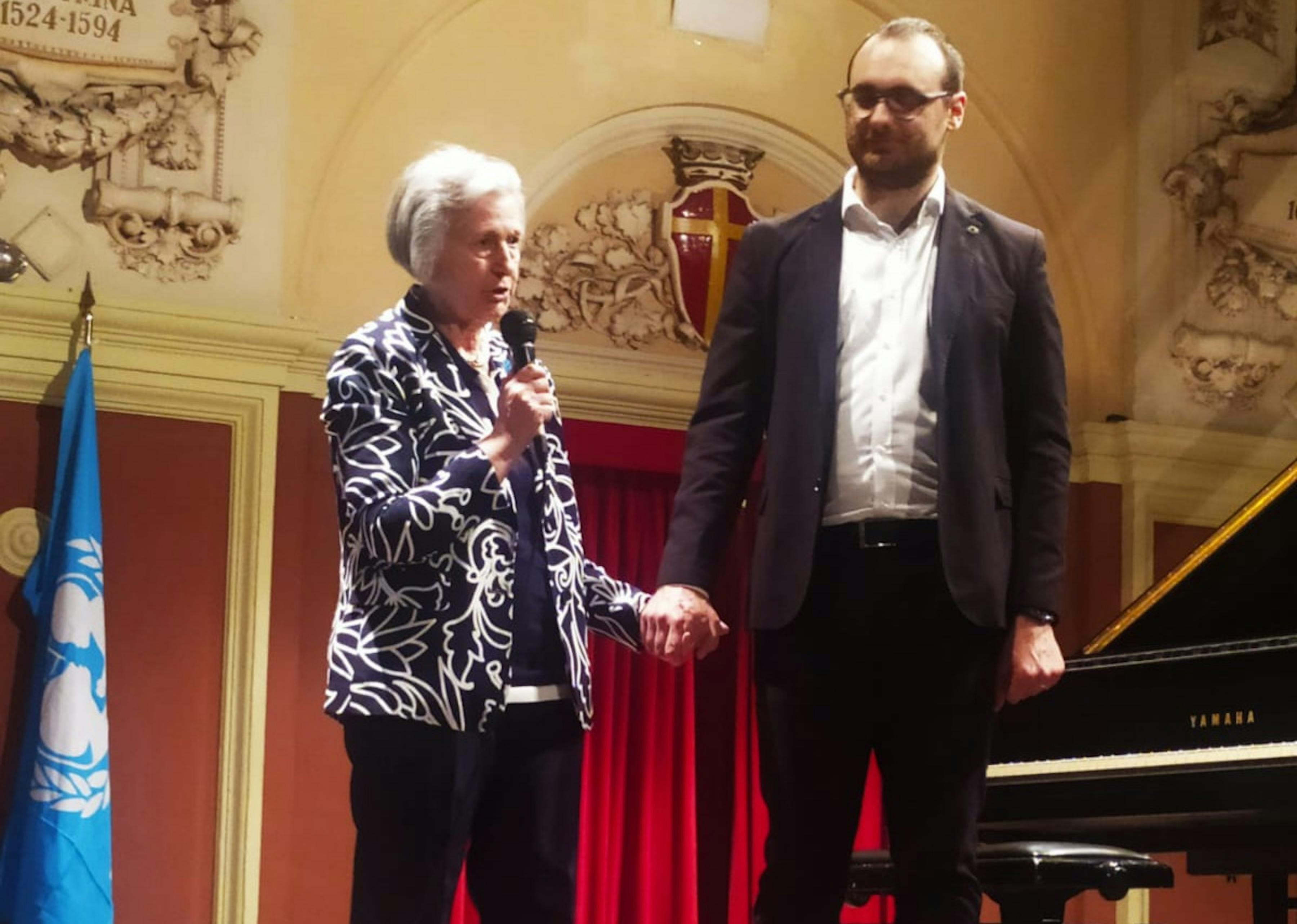 La presidente Provinciale Angela Rizzo Faranda e il M° Francesco Allegra