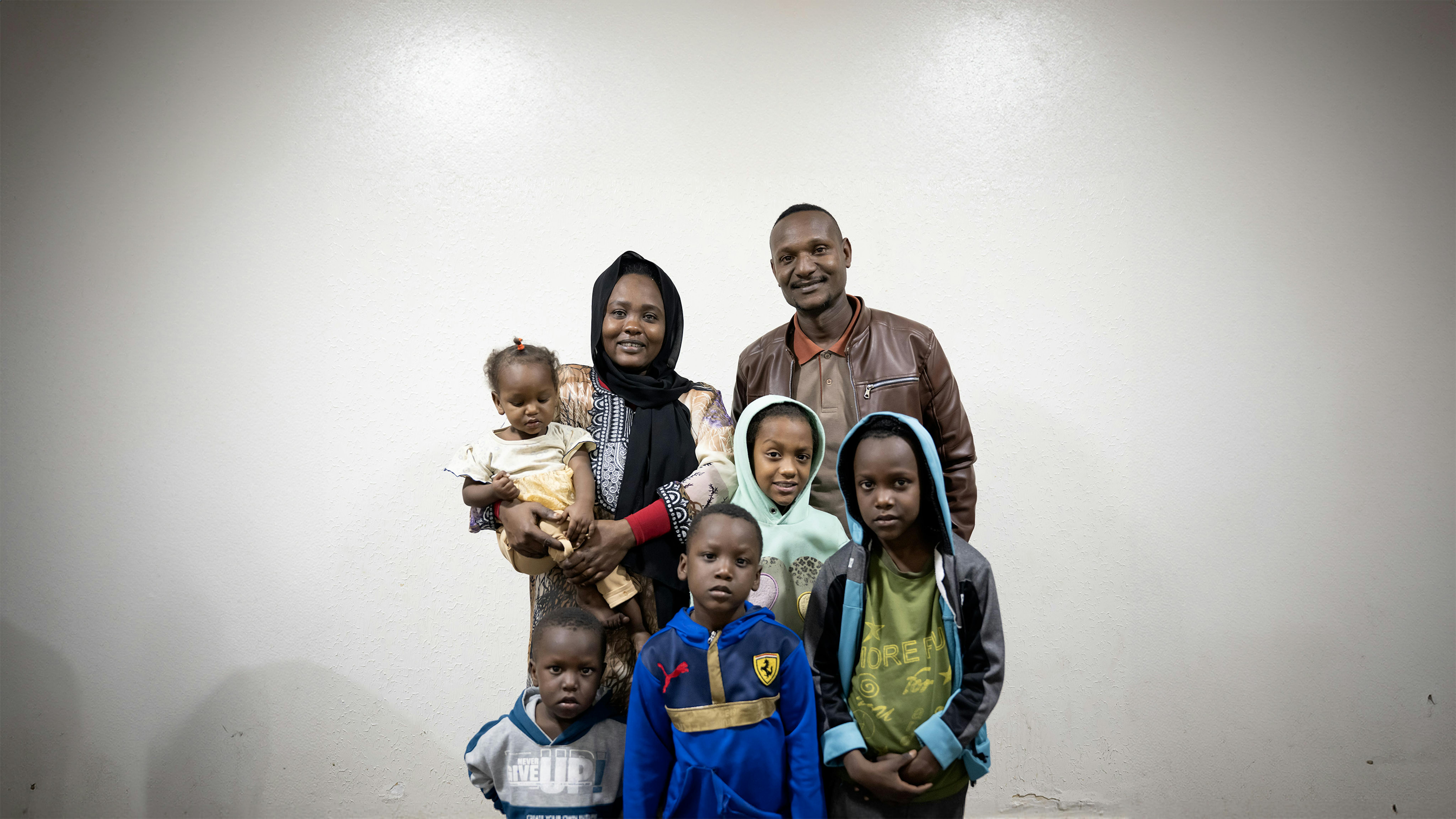 La famiglia di Yasser, fuggita dalla guerra in Sudan ora si trova ad Alessandria, in Egitto. Stanno bene