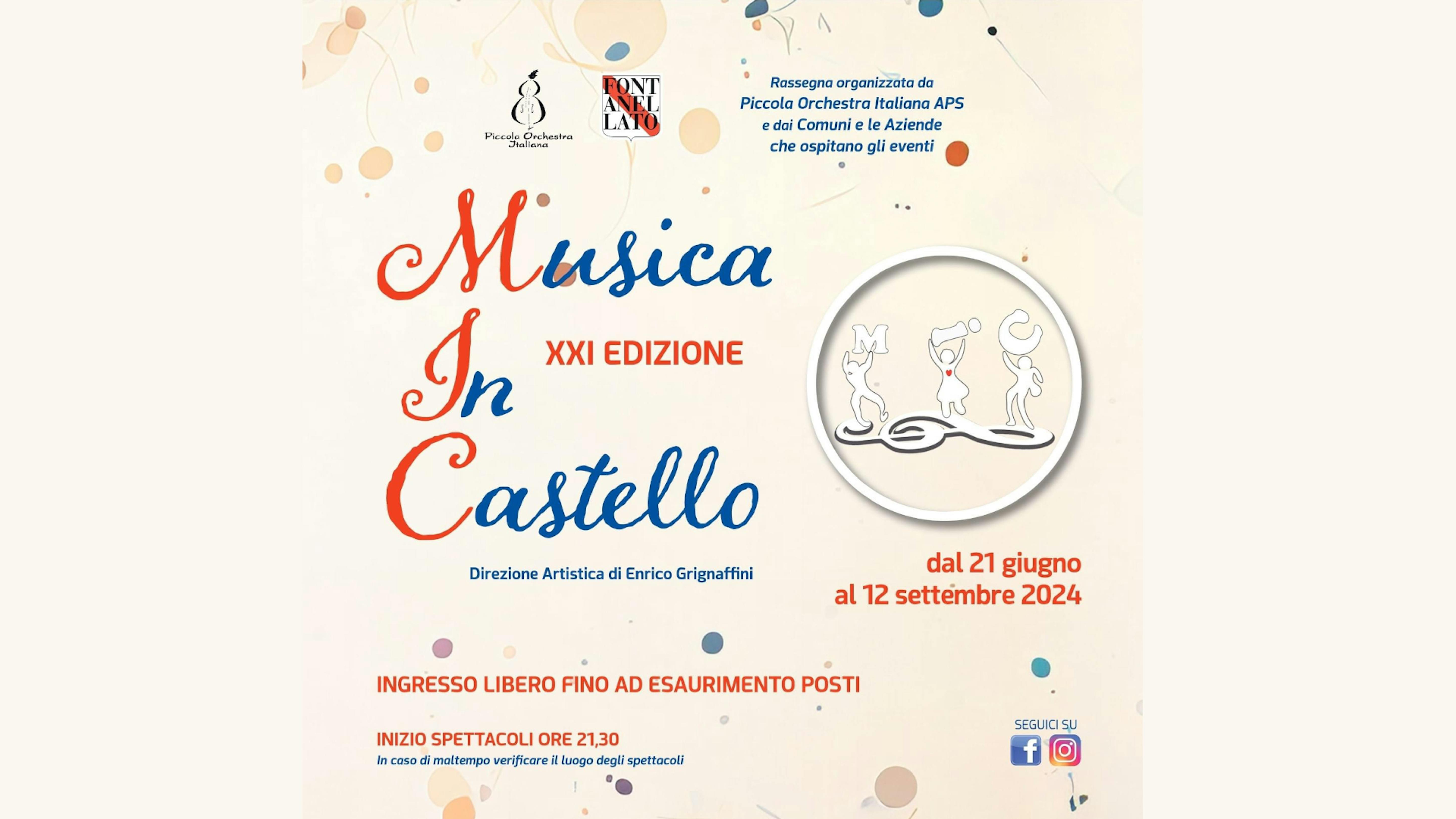 Locandina musica in castello