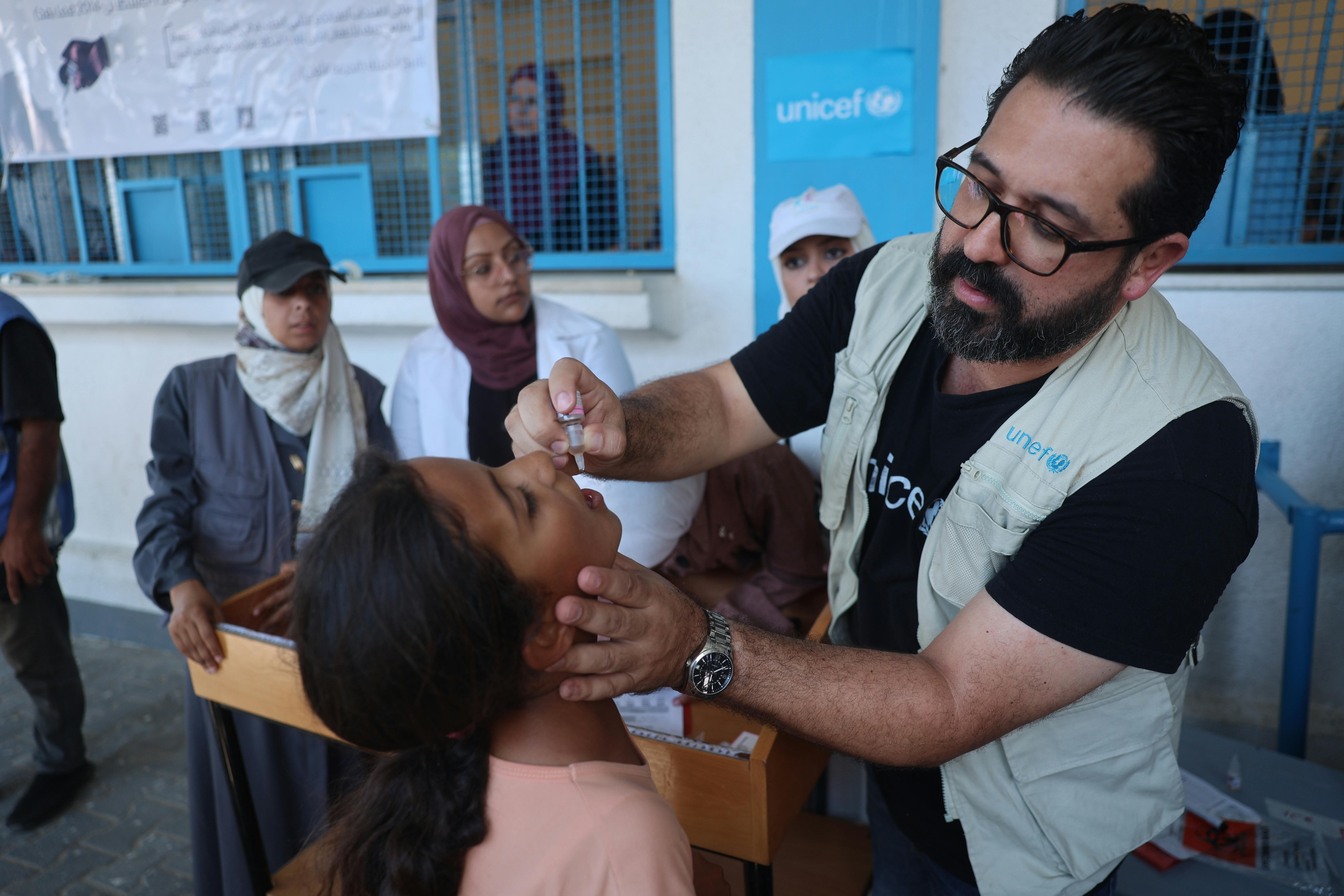 Campagna di vaccinazione antipolio - fase 2, Khan Younis, Striscia di Gaza meridionale