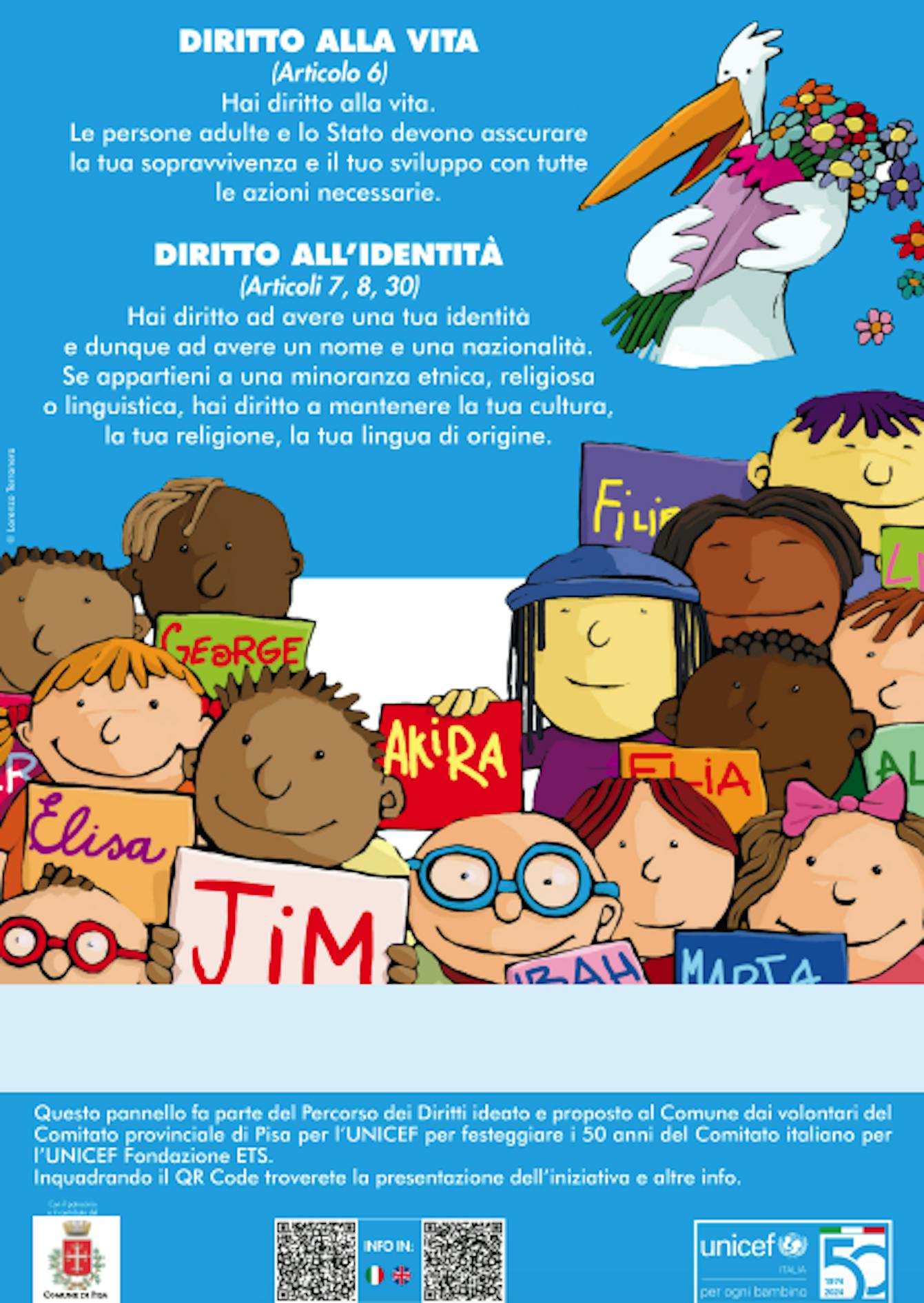 PI - Il primo cartello del Percorso dei Diritti