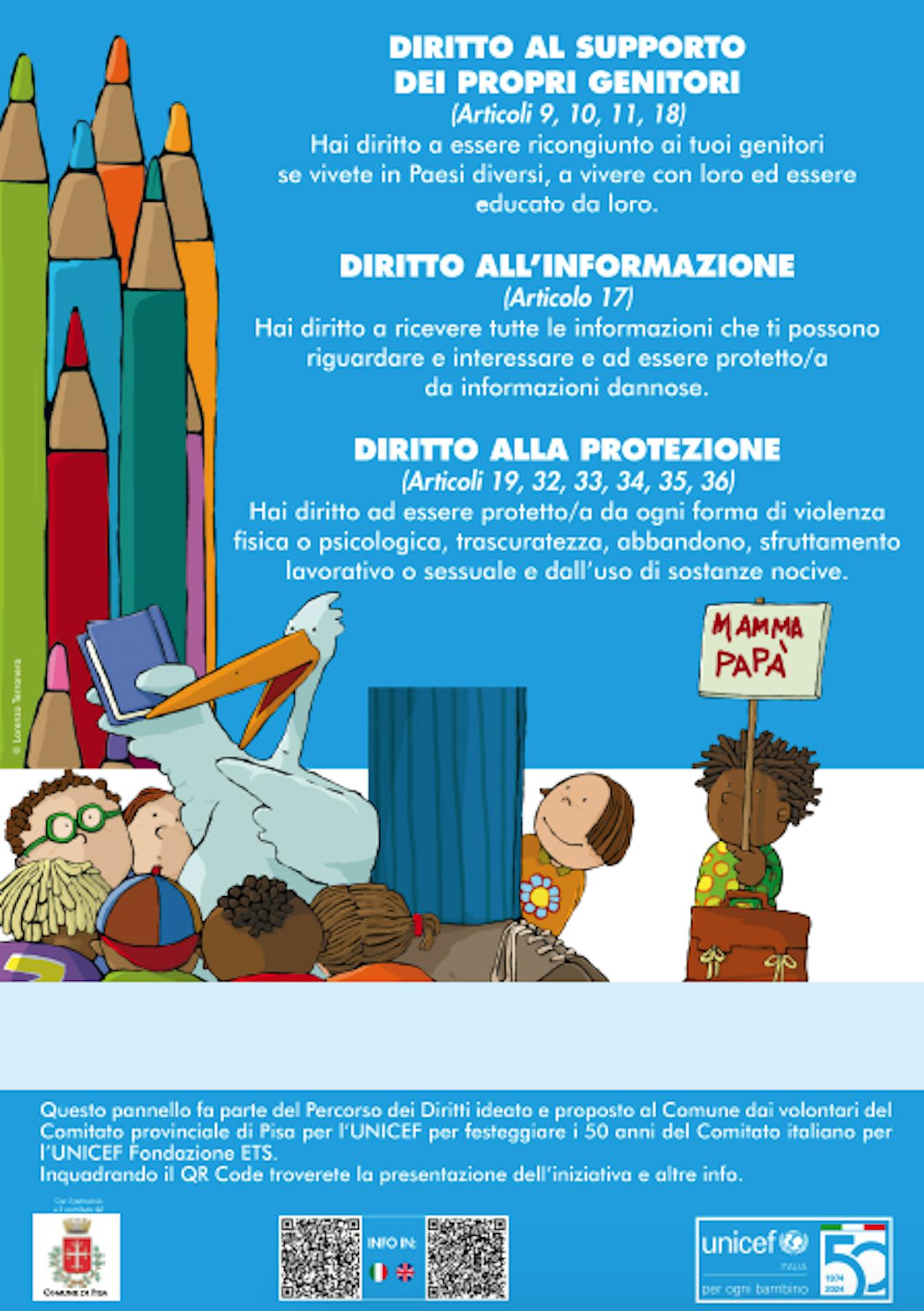 PI - il secondo cartello del Percorso dei Diritti