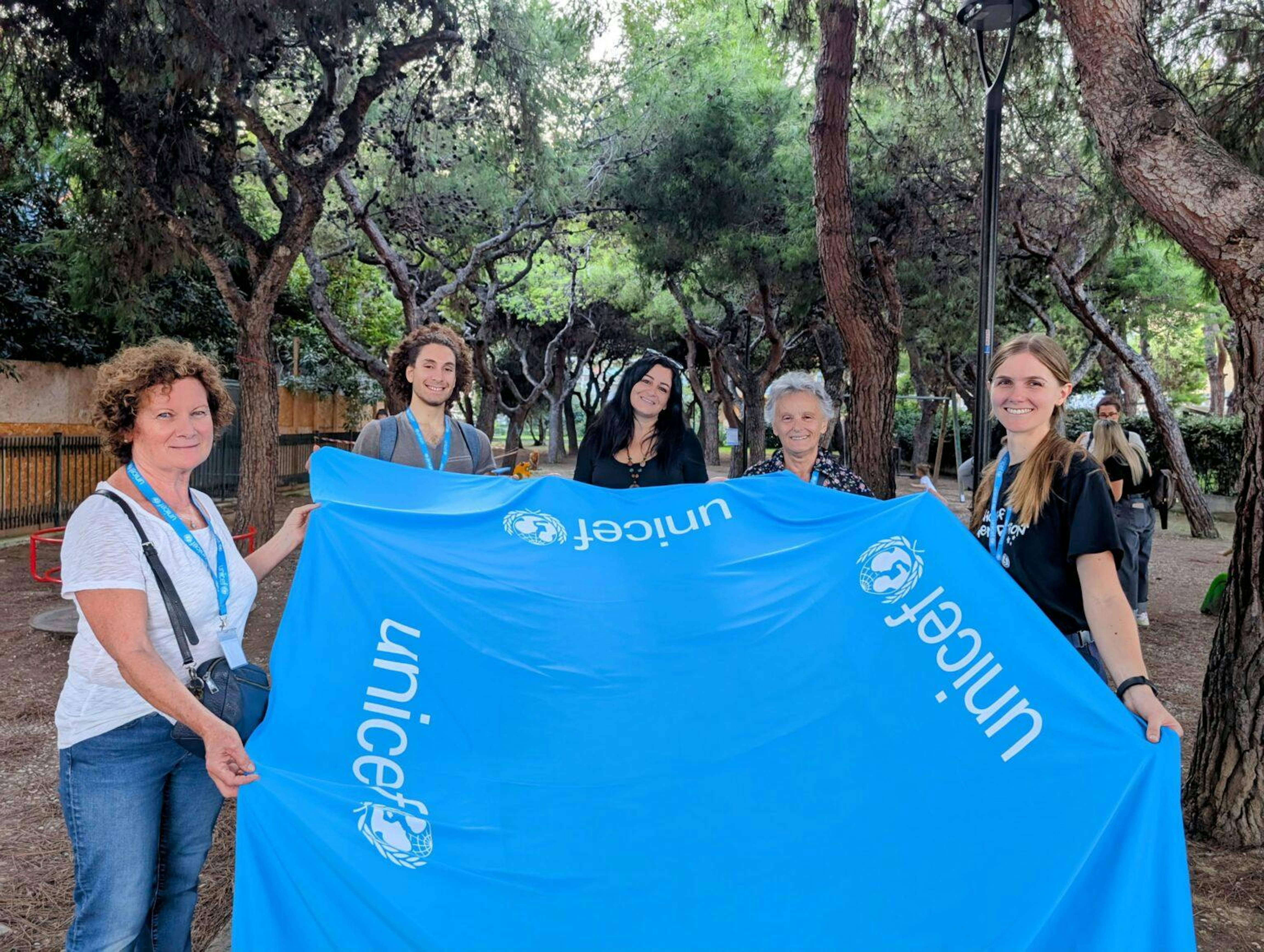 Il team dei volontari UNICEF