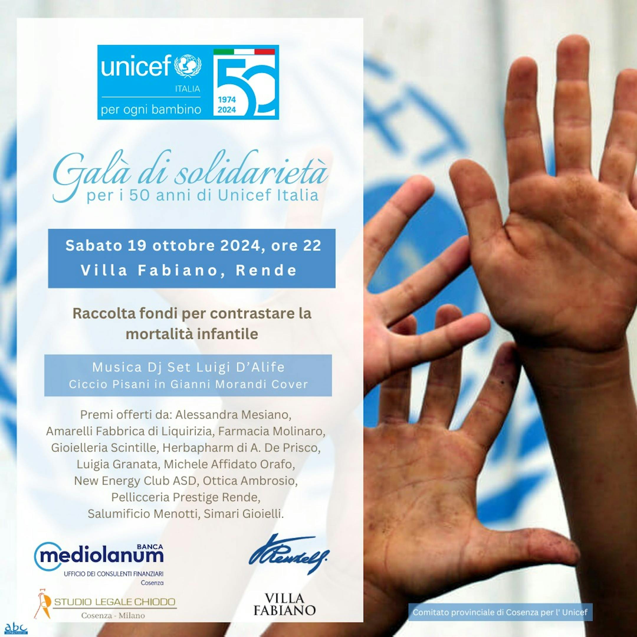 Locandina Galà della solidarietà