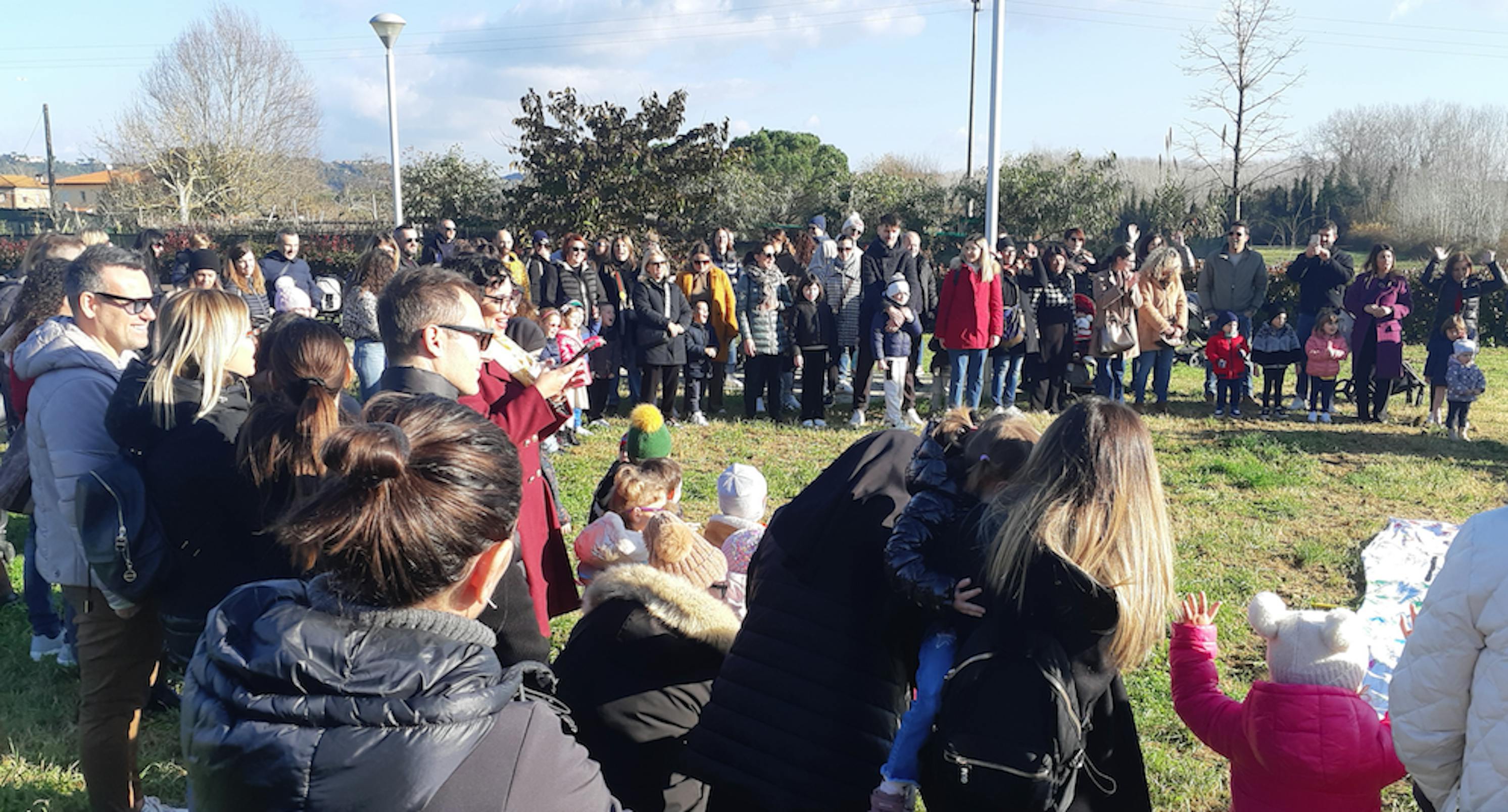 PI-Capannoli, Un momento dell'inaugurazione del Percorso UNICEF dei DIritti