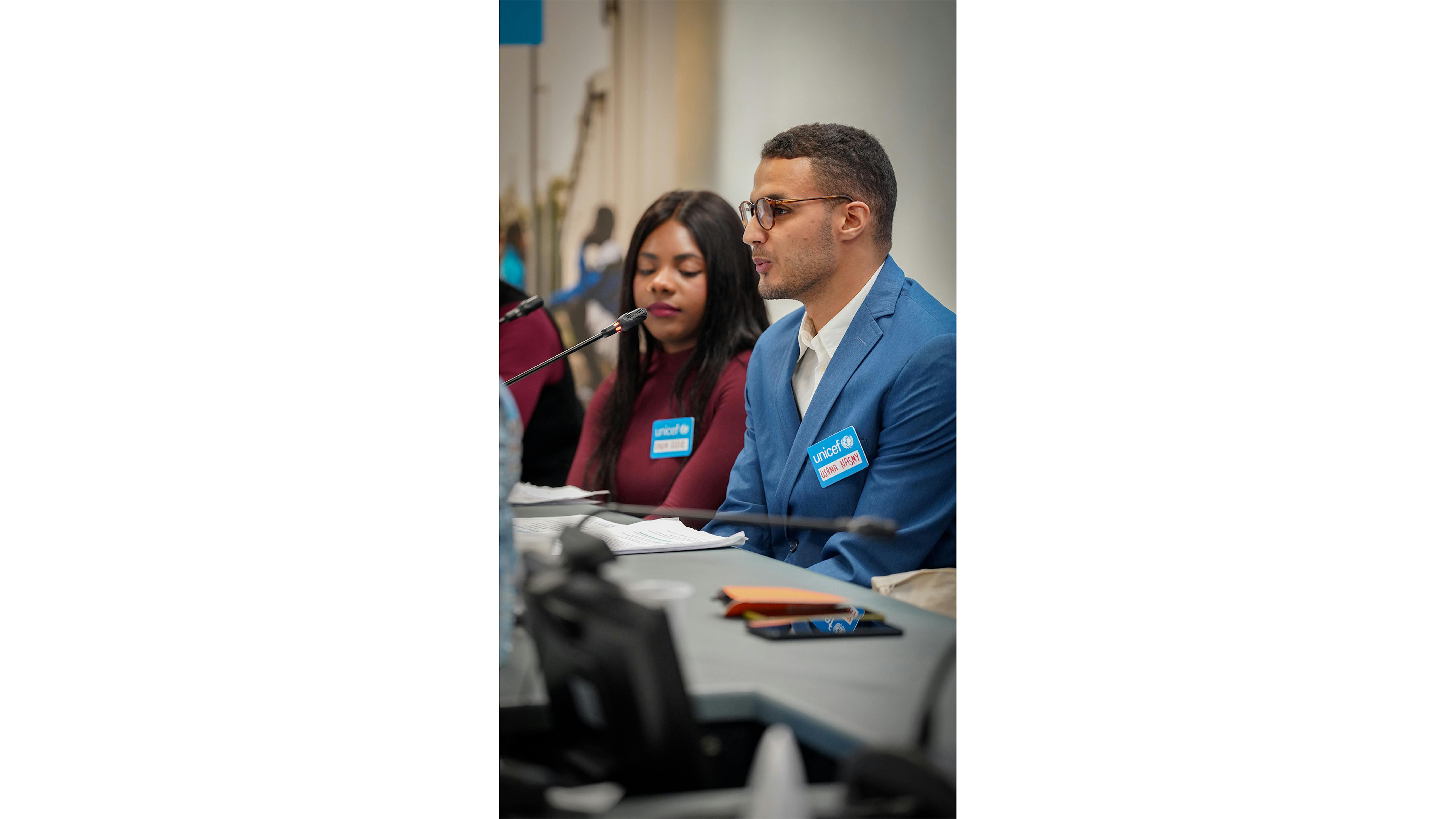 Usama, membro della OPS! Academy dell’UNICEF racconta il punto di vista dei giovani e dei giovani con background migratorio sulle tematiche presentate nella ricerca