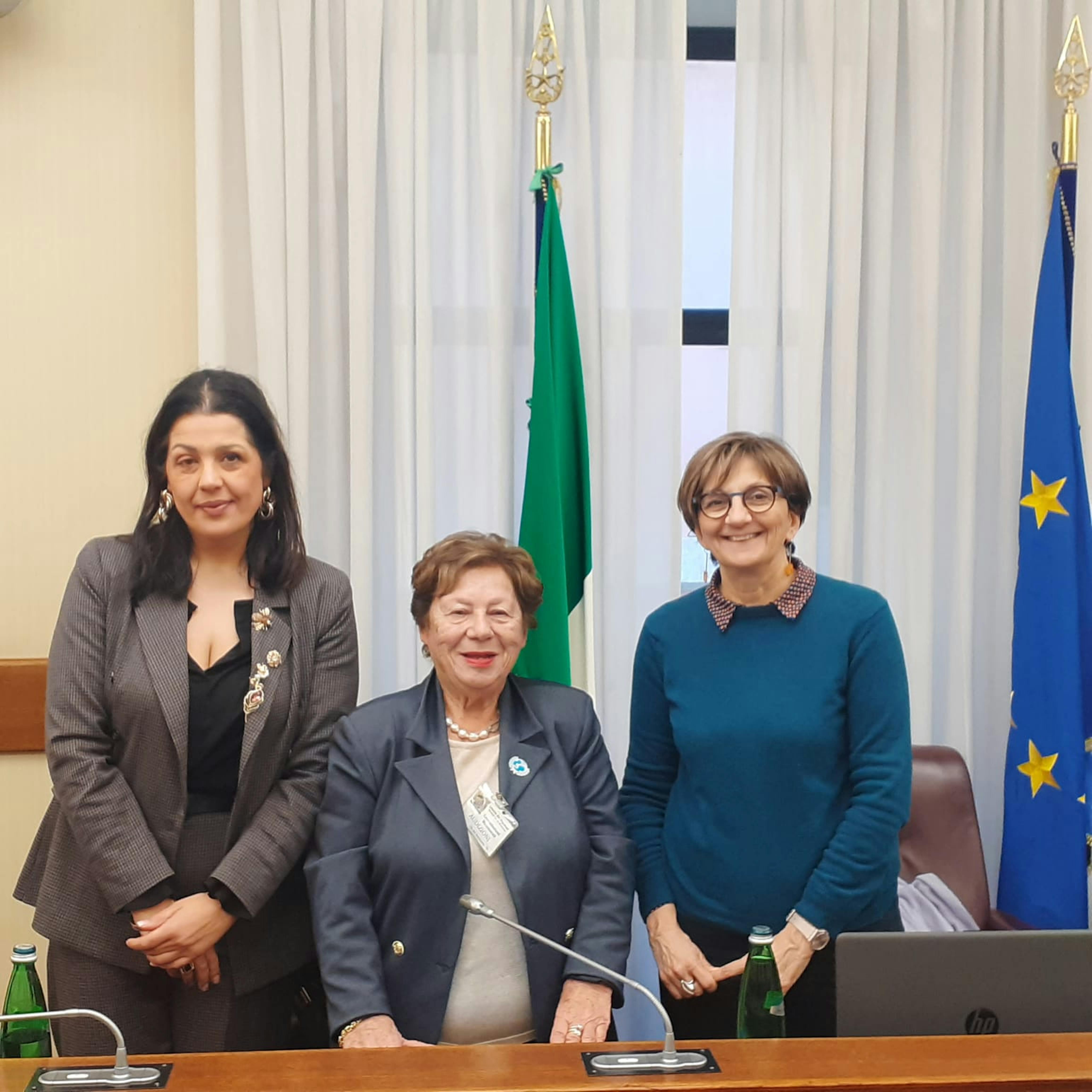 Carmela Pace, Presidente UNICEF Italia, a presidente della Commissione on. Martina Semenzato, gli account X di Camera e Senato e Avv.Patrizia Schiarizza, Il Giardino Segreto