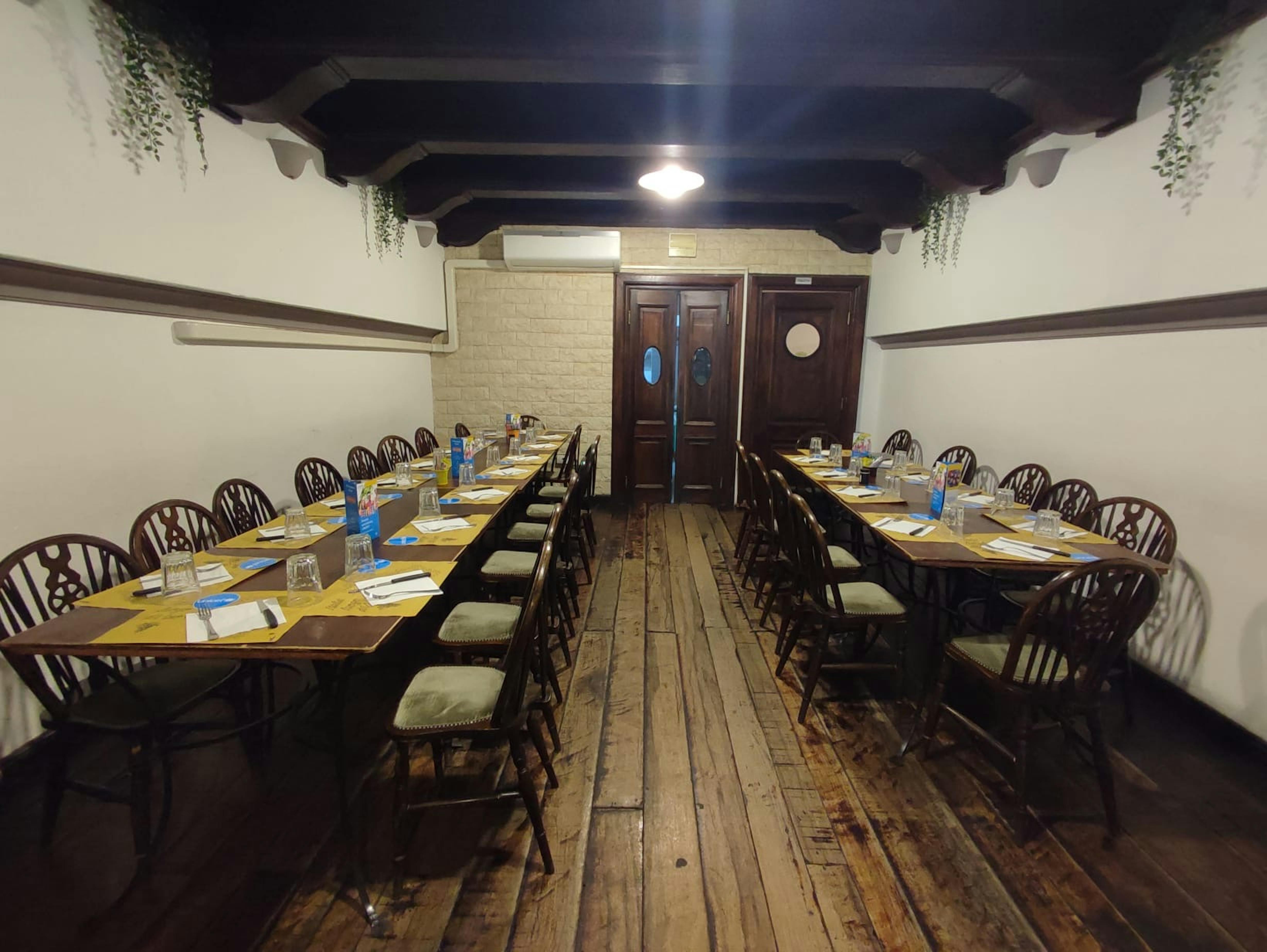 Allestimento della sala