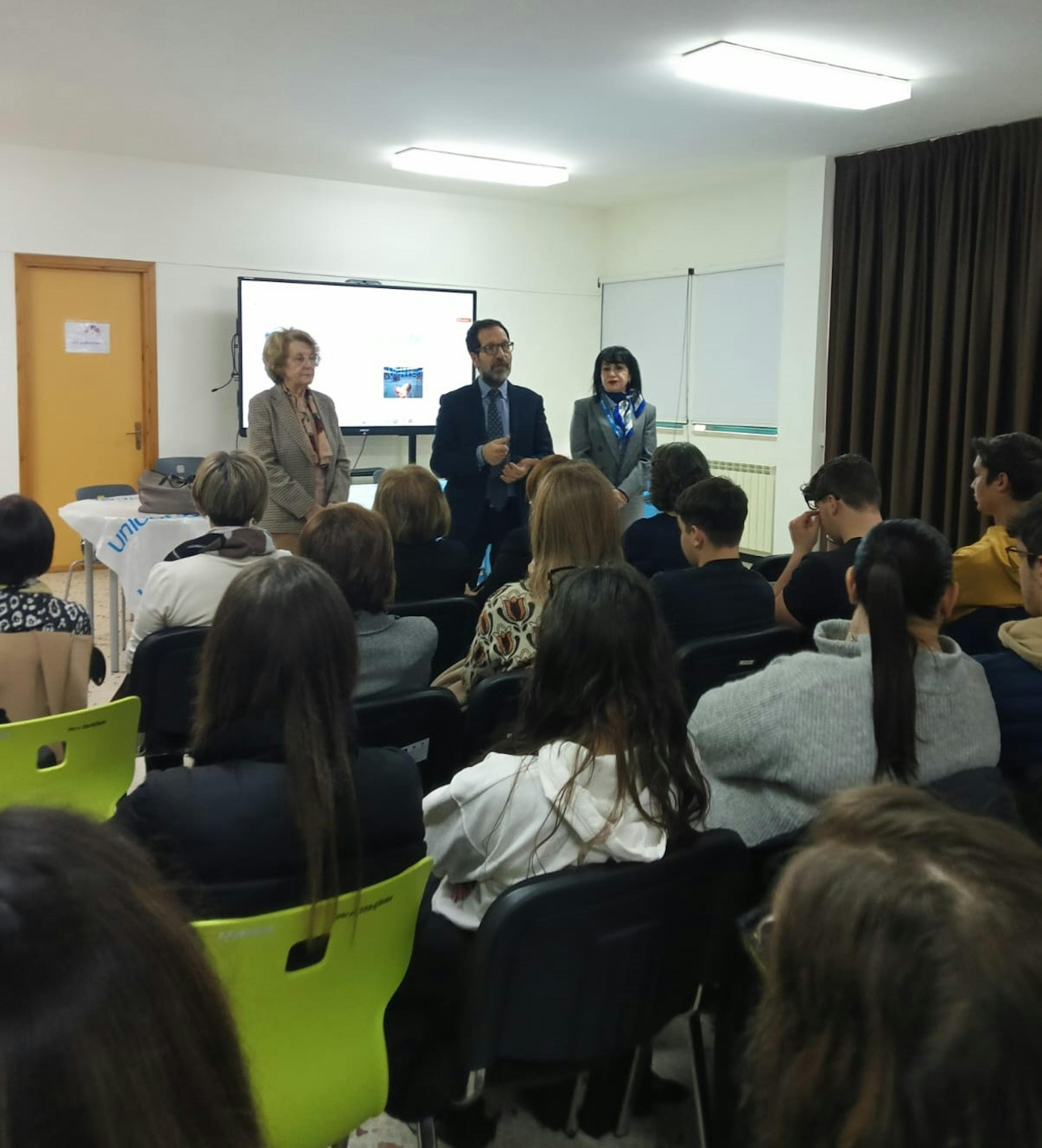 La sala dove si è svolto l'evento