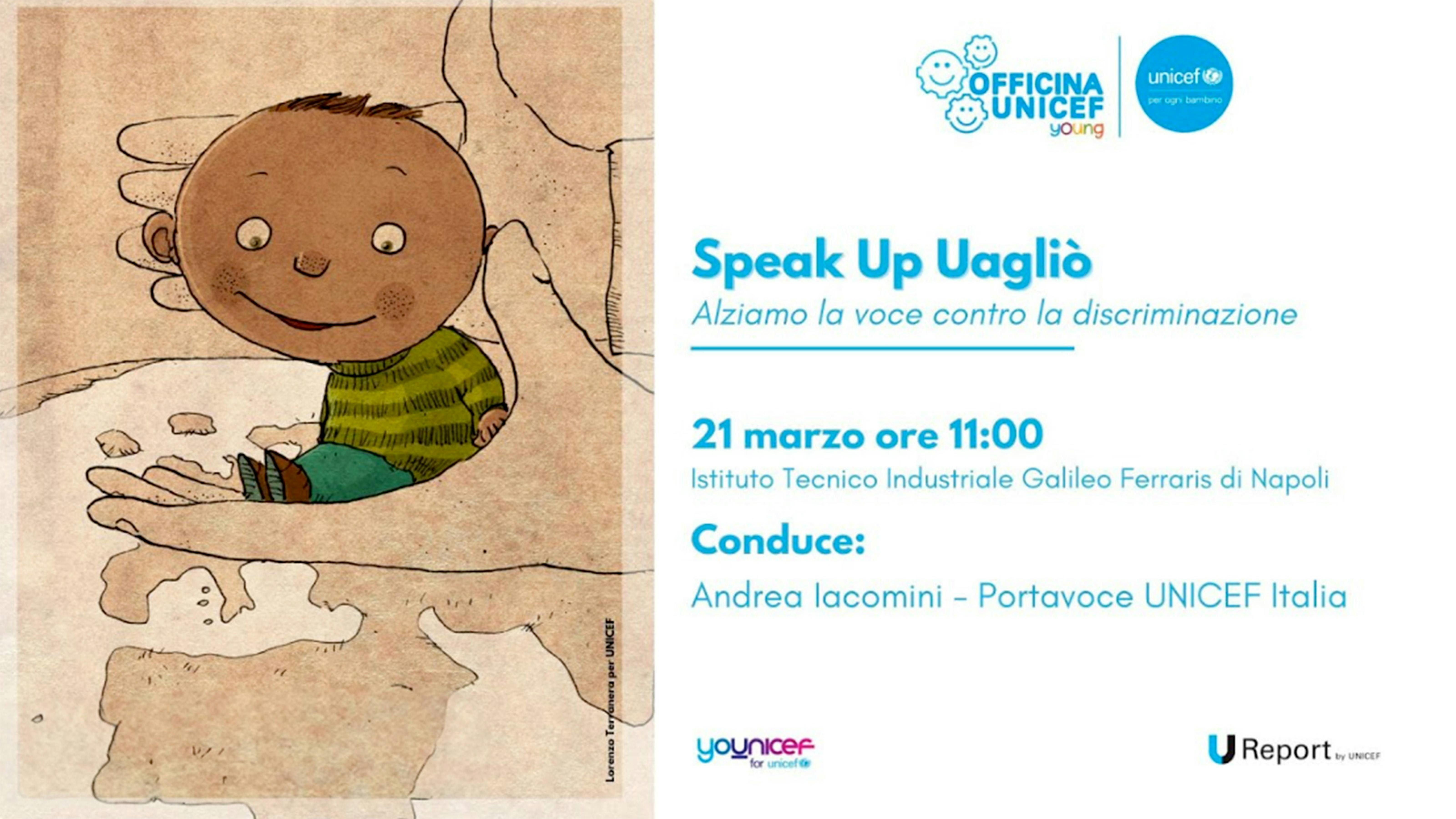 Screenshot oficine speak up uagliò