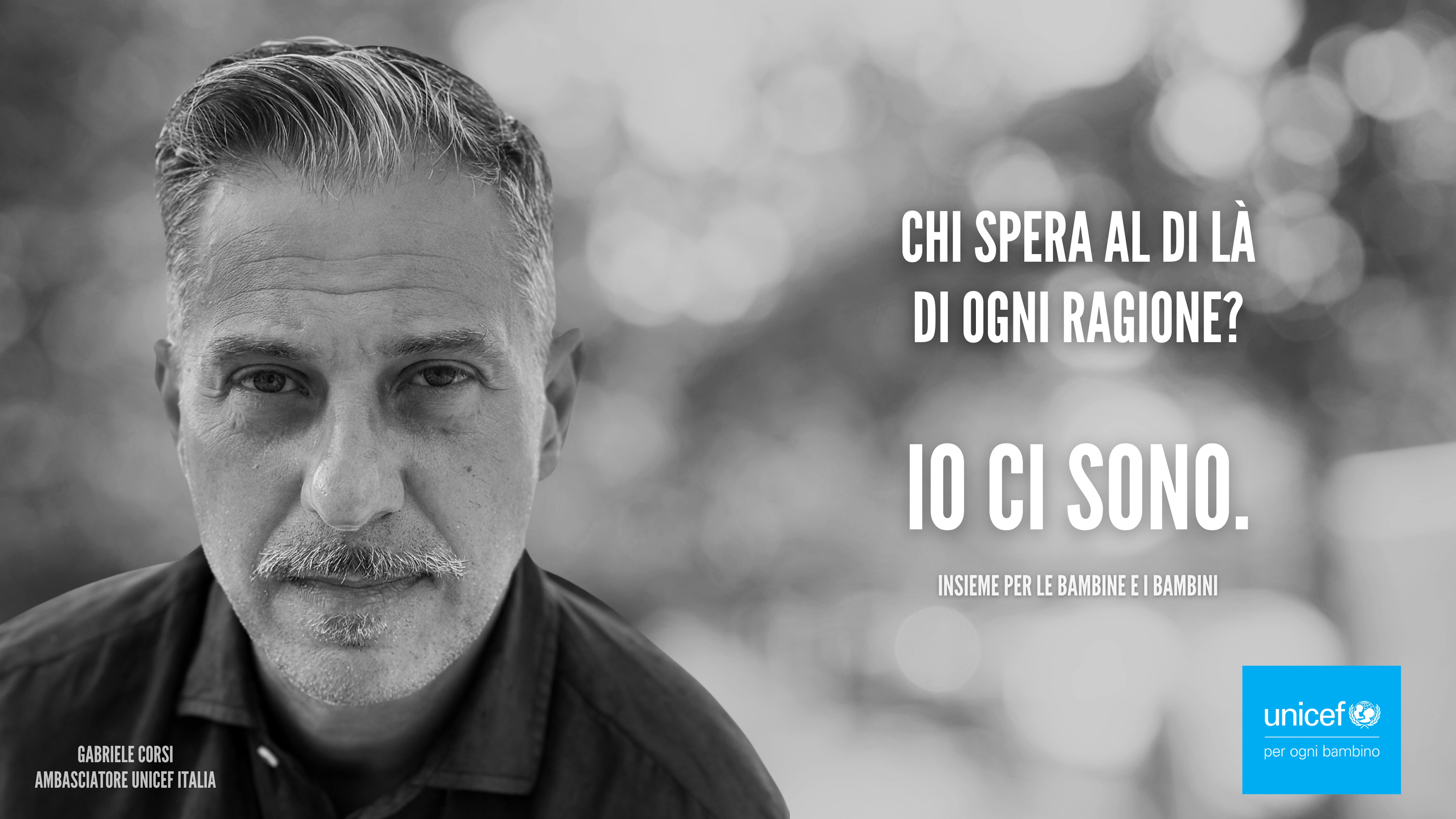 Gabriele Corsi per la campagna "Io Ci Sono"