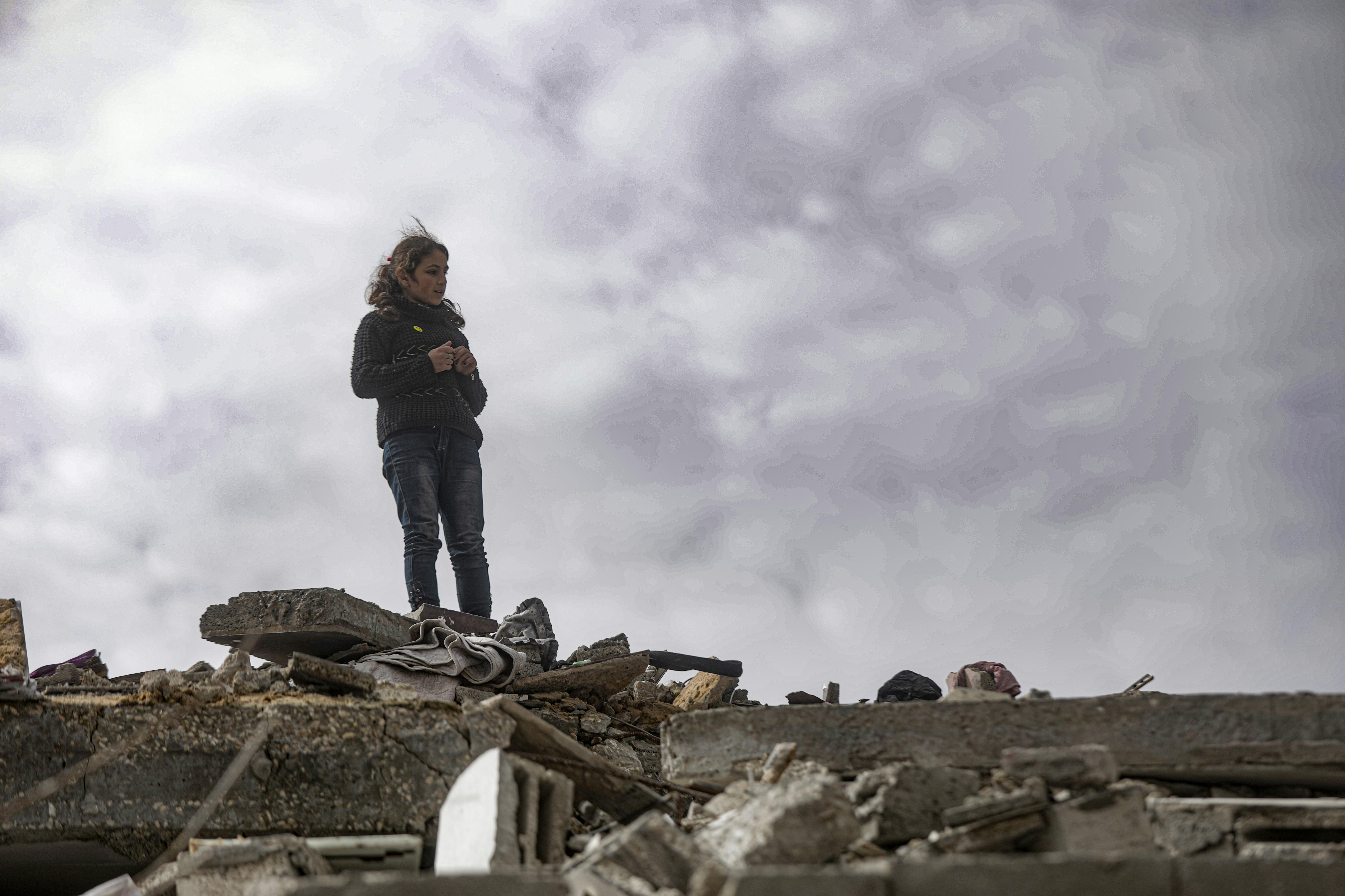 Distruzione nel nord della Striscia di Gaza