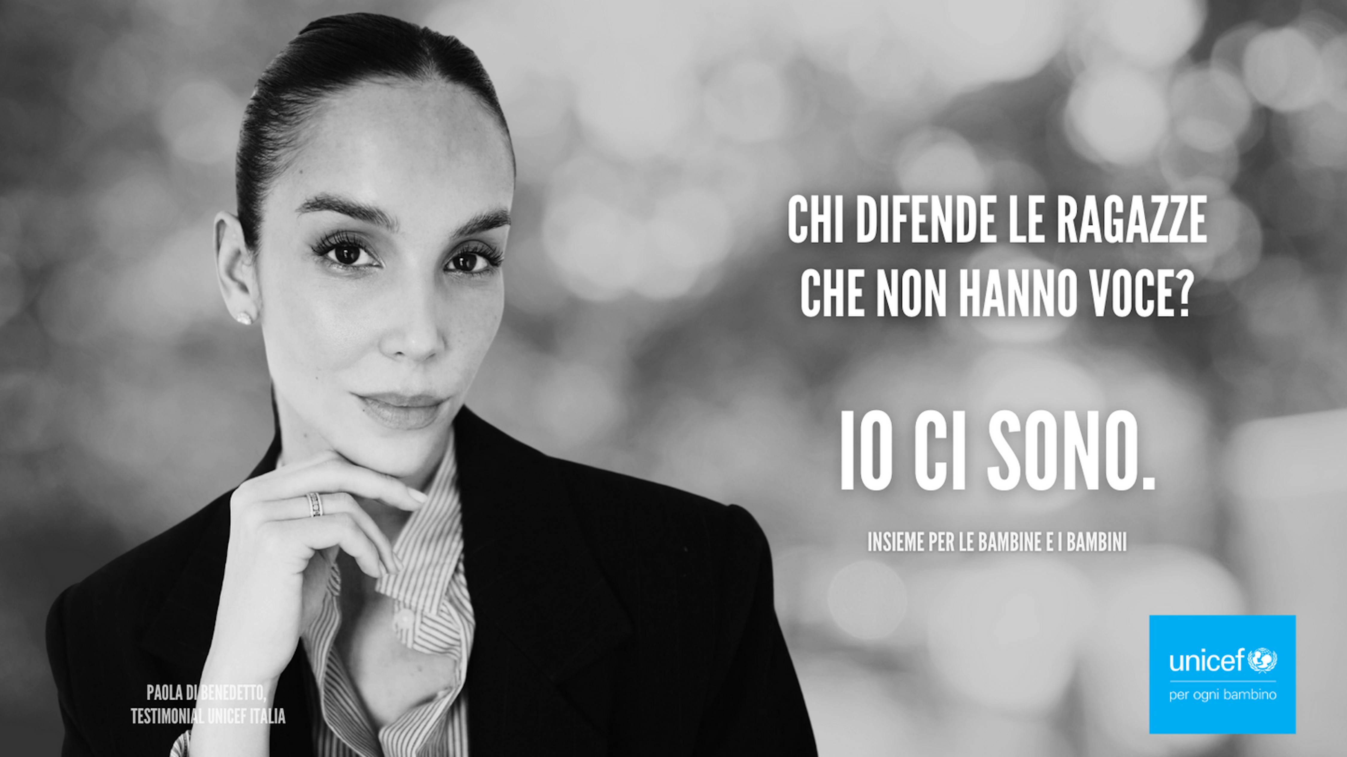 Paola Di Benedetto per la campagna "Io ci sono"