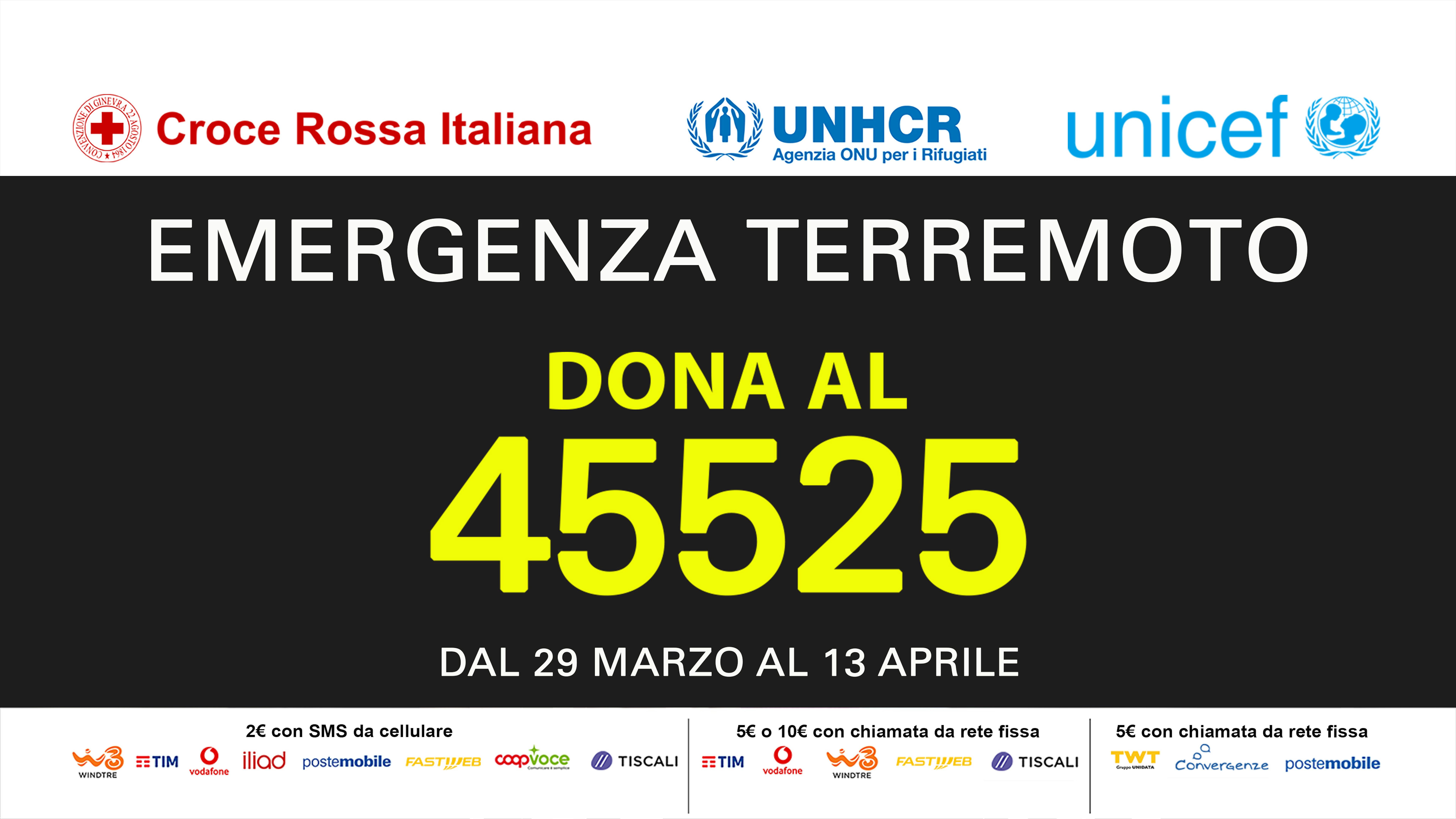 Dona al 45525 Terremoto Myanmar