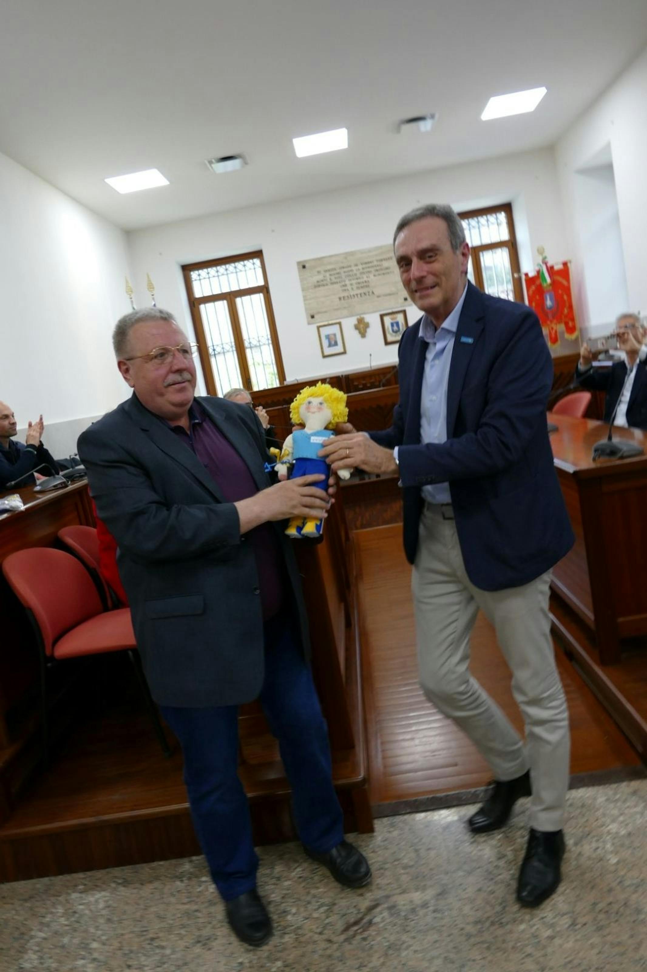 incontro delegato Ucraino e presidente UNICEF di Brindisi