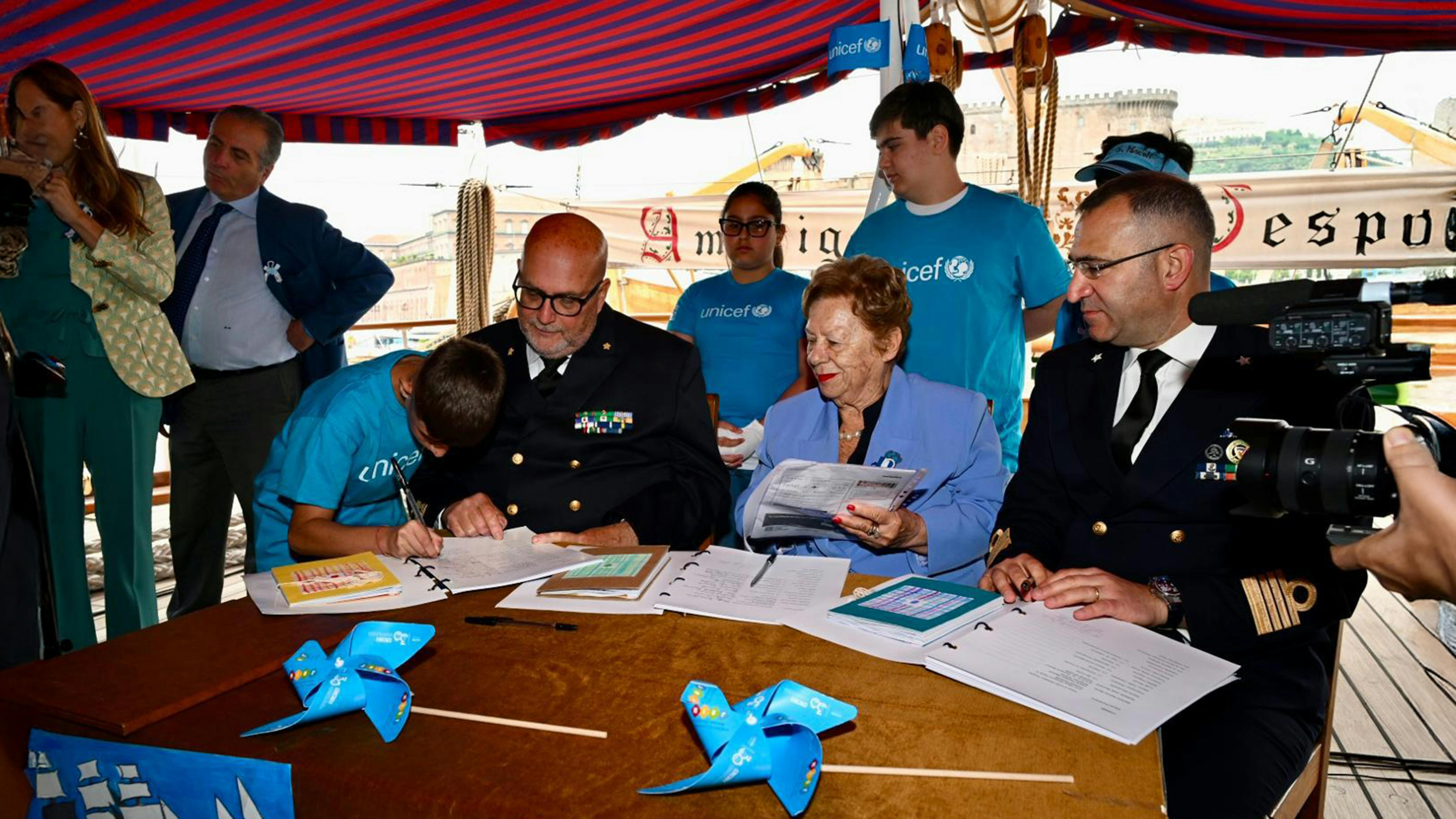 La Presidente dell'UNICEF Italia Carmela Pace in un momento dell'evento"
