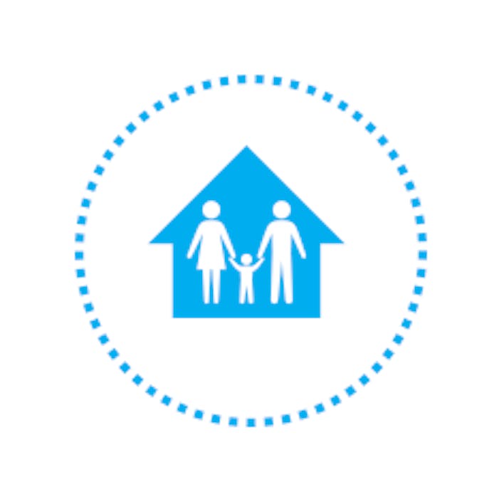 Icona accoglienza - casa- famiglia