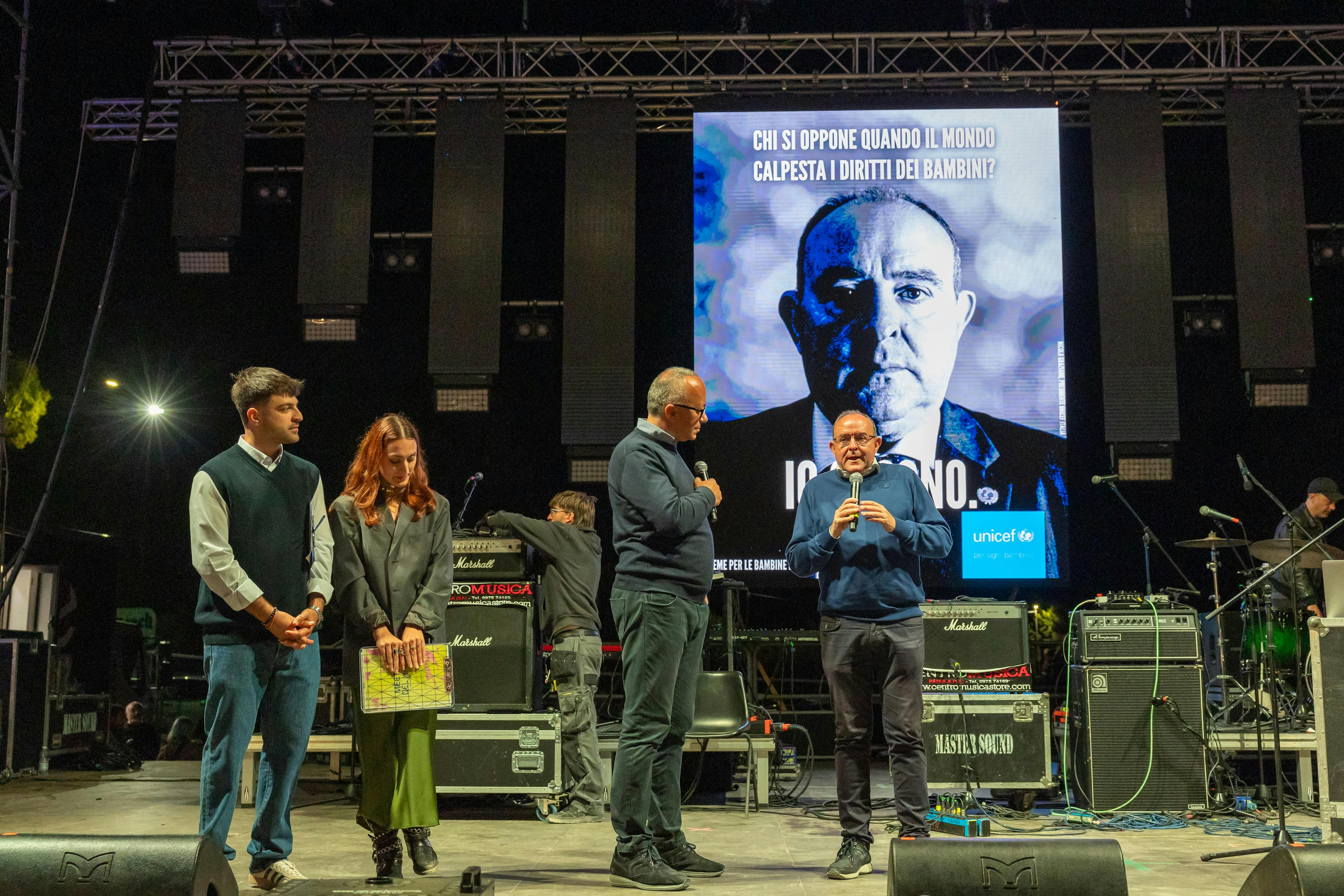 Un momento dell'intervento del Presidente dell'UNICEF Italia Nicola Graziano al Meeting del Mare 2025