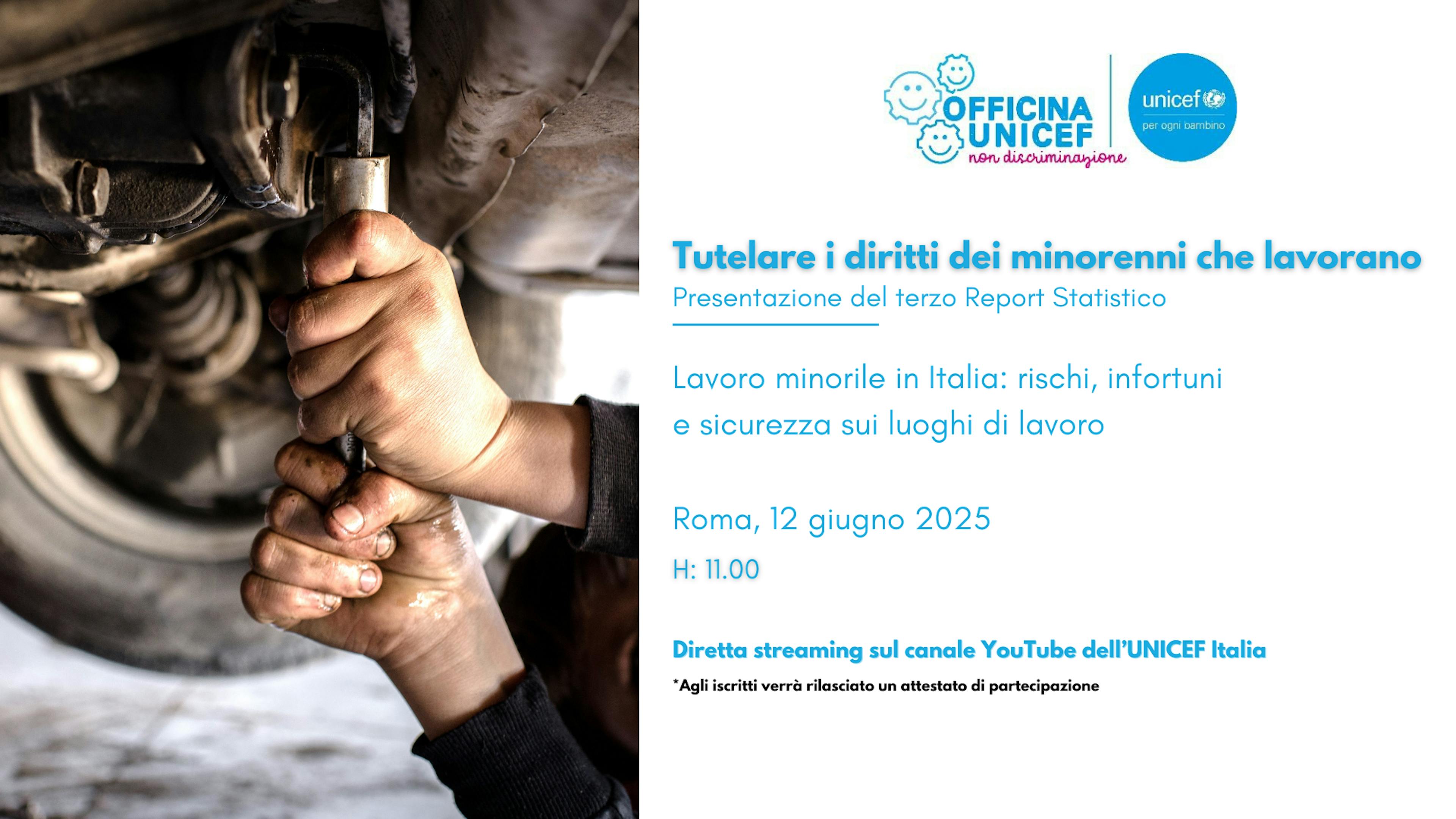 Copertina Officina 12 giugno 2025, Minorenni che lavorano
