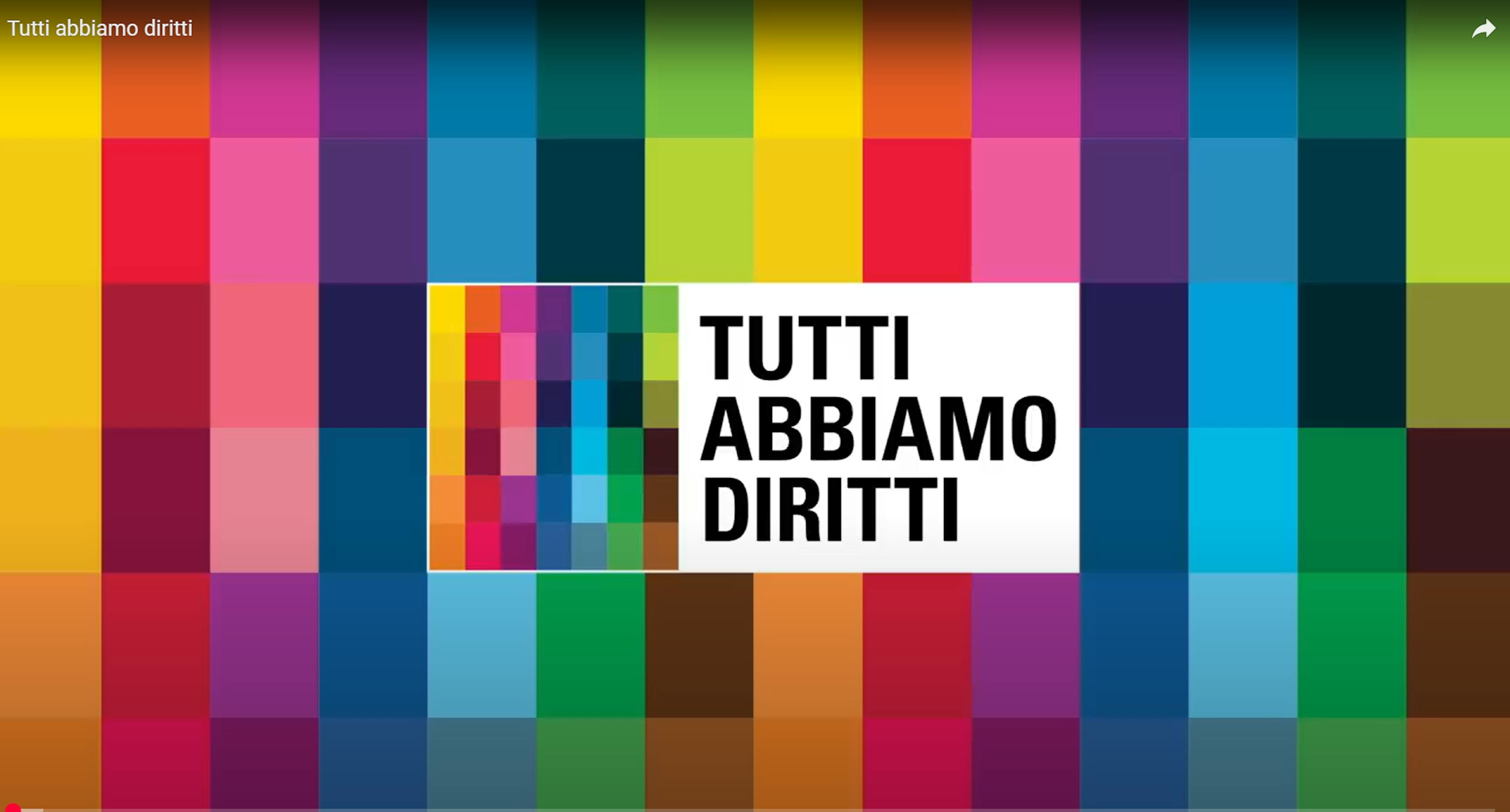 screen tutti abbiamo dei diritti - cartoon