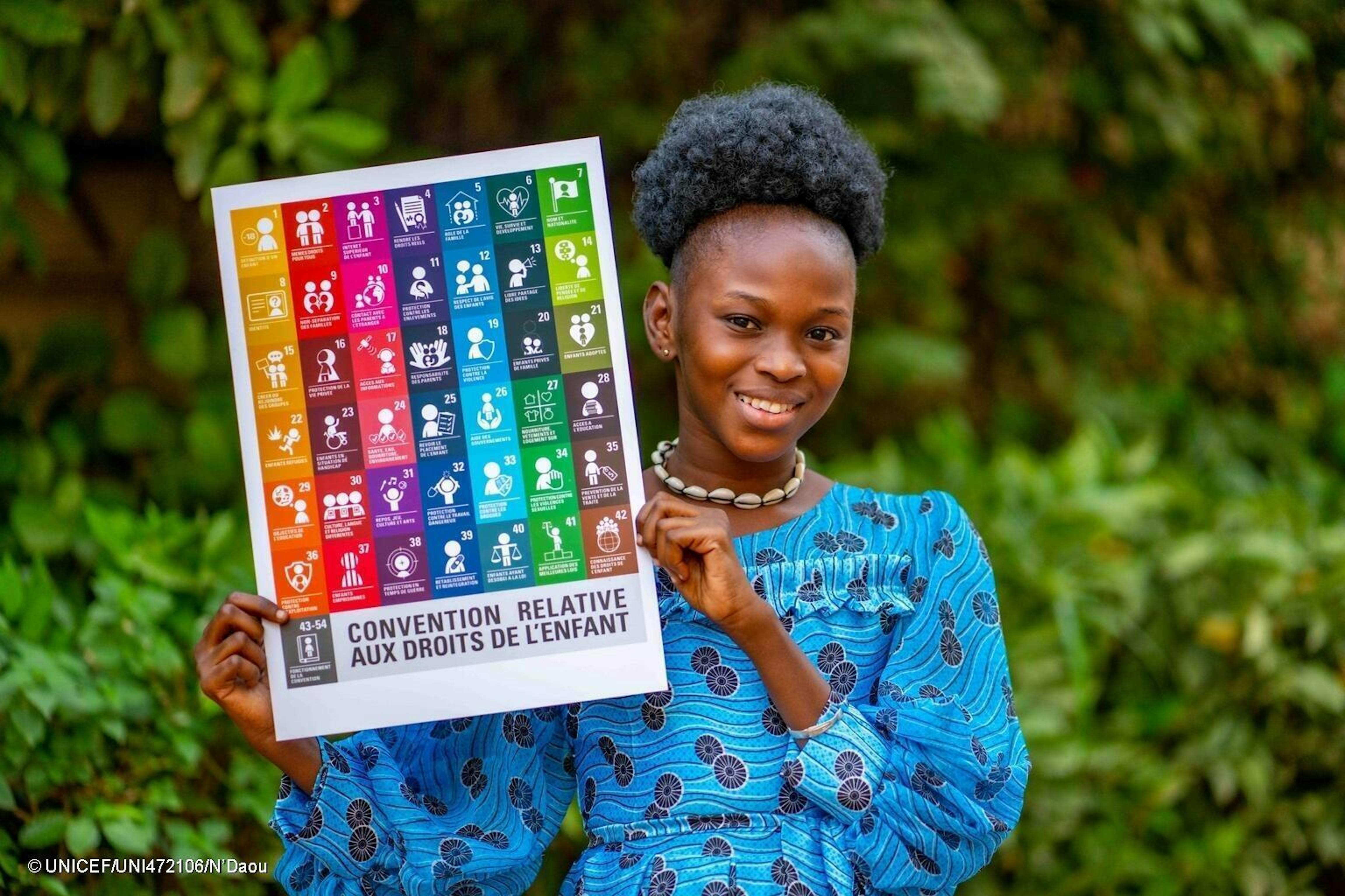 Mariam Diabate, una bambina artista e studente del Conservatorio delle arti in mali, nominata paladina e difensore dei diritti dell’infanzia da UNICEF