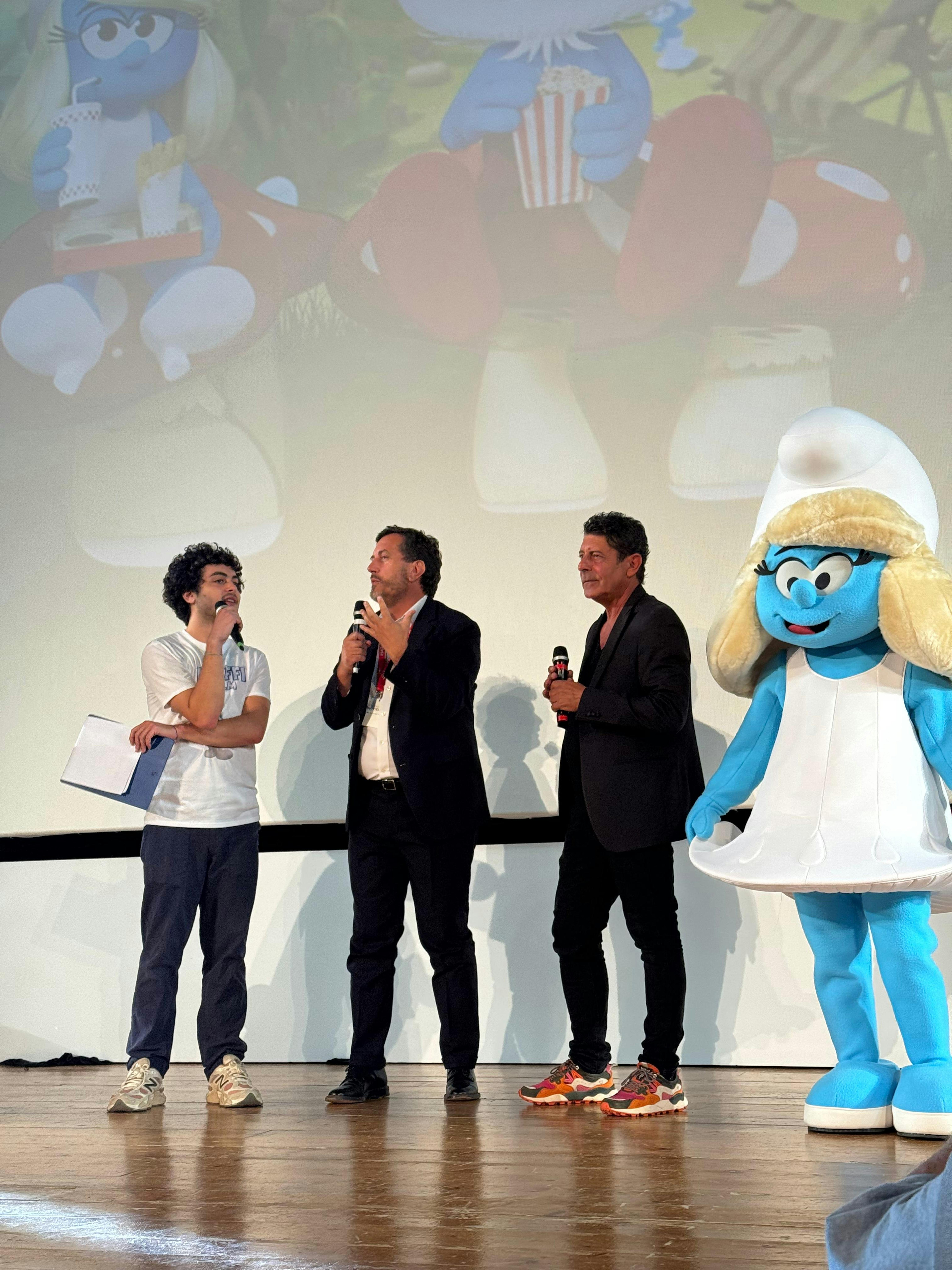 Al centro, il portavoce dell'UNICEF Italia Andrea Iacomini e Luca Laurenti