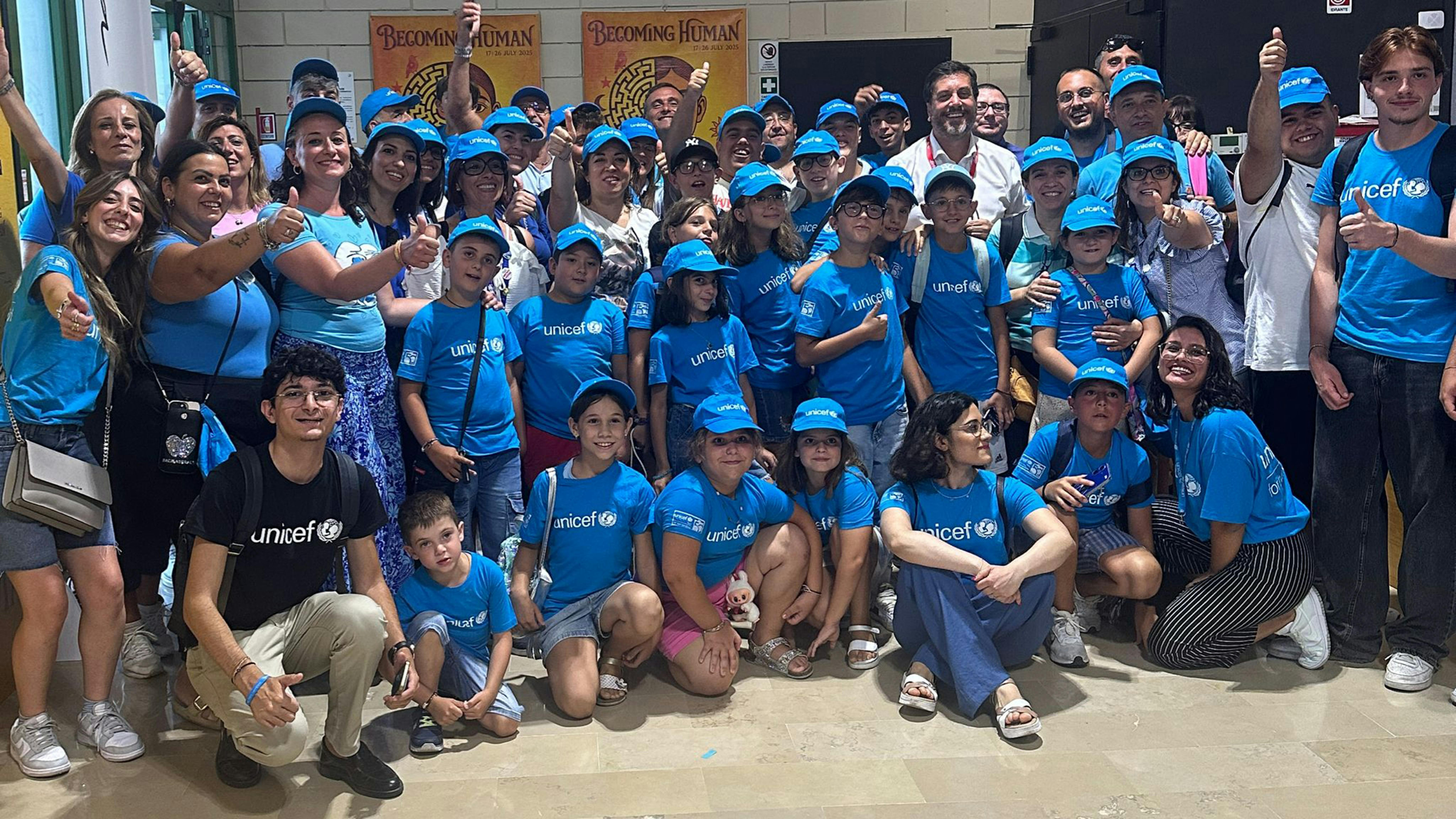 Foto di gruppo al Giffoni Film Festival