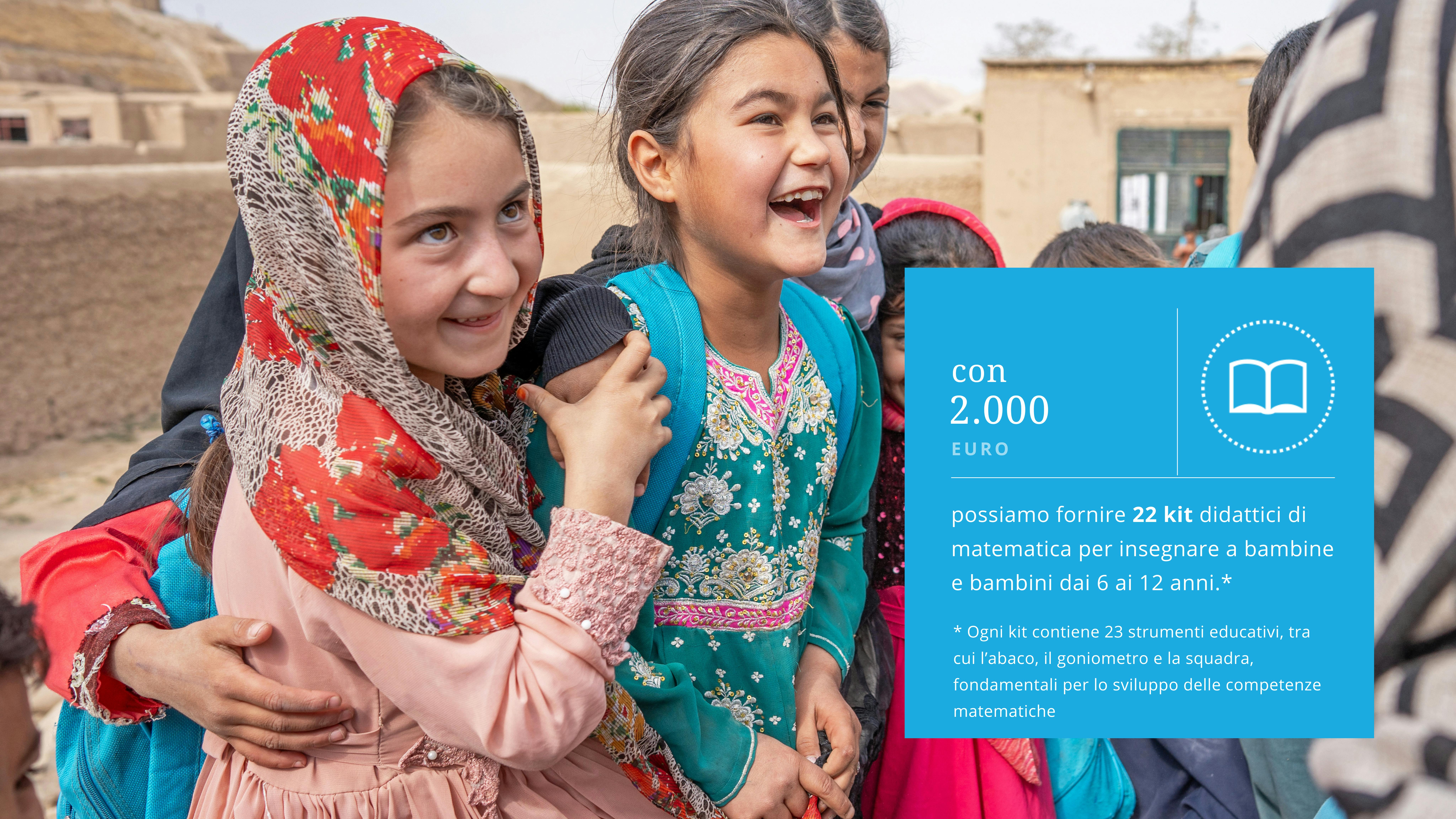 Soraya, 11 anni, vive a Badghis, in Afghanistan, e sogna di diventare un’insegnante