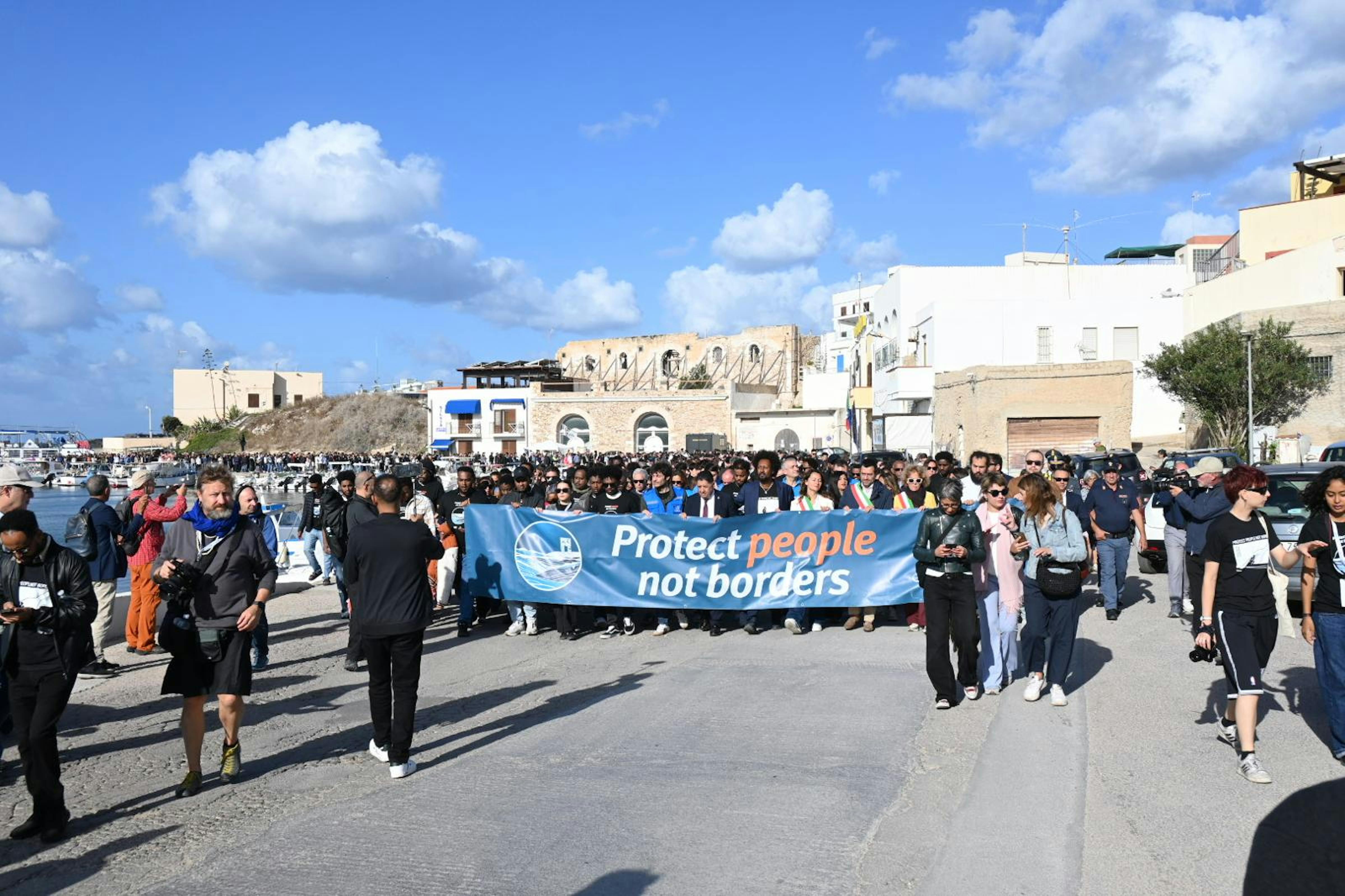 L'inizio della marcia