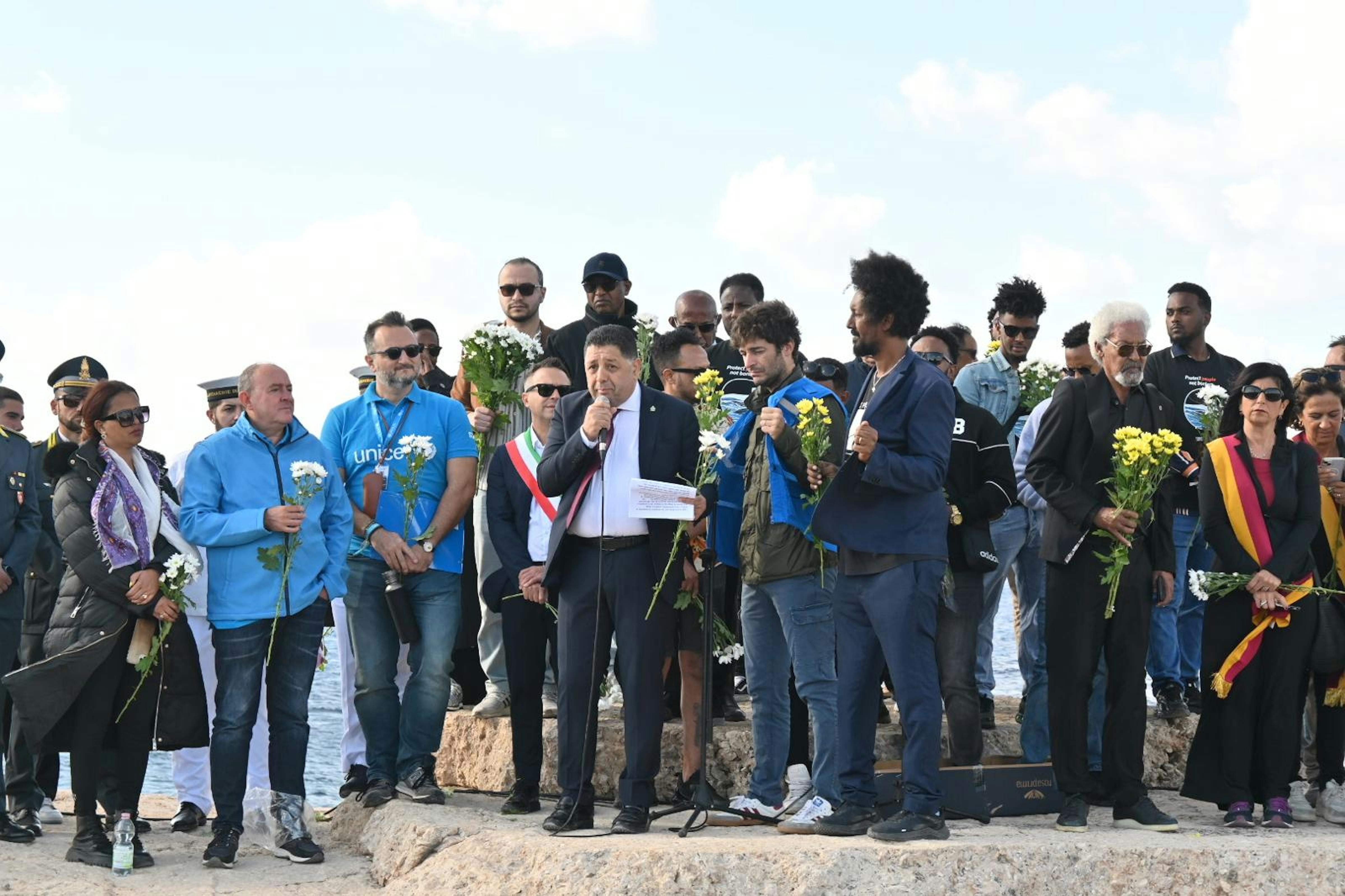 Un momento della commemorazione