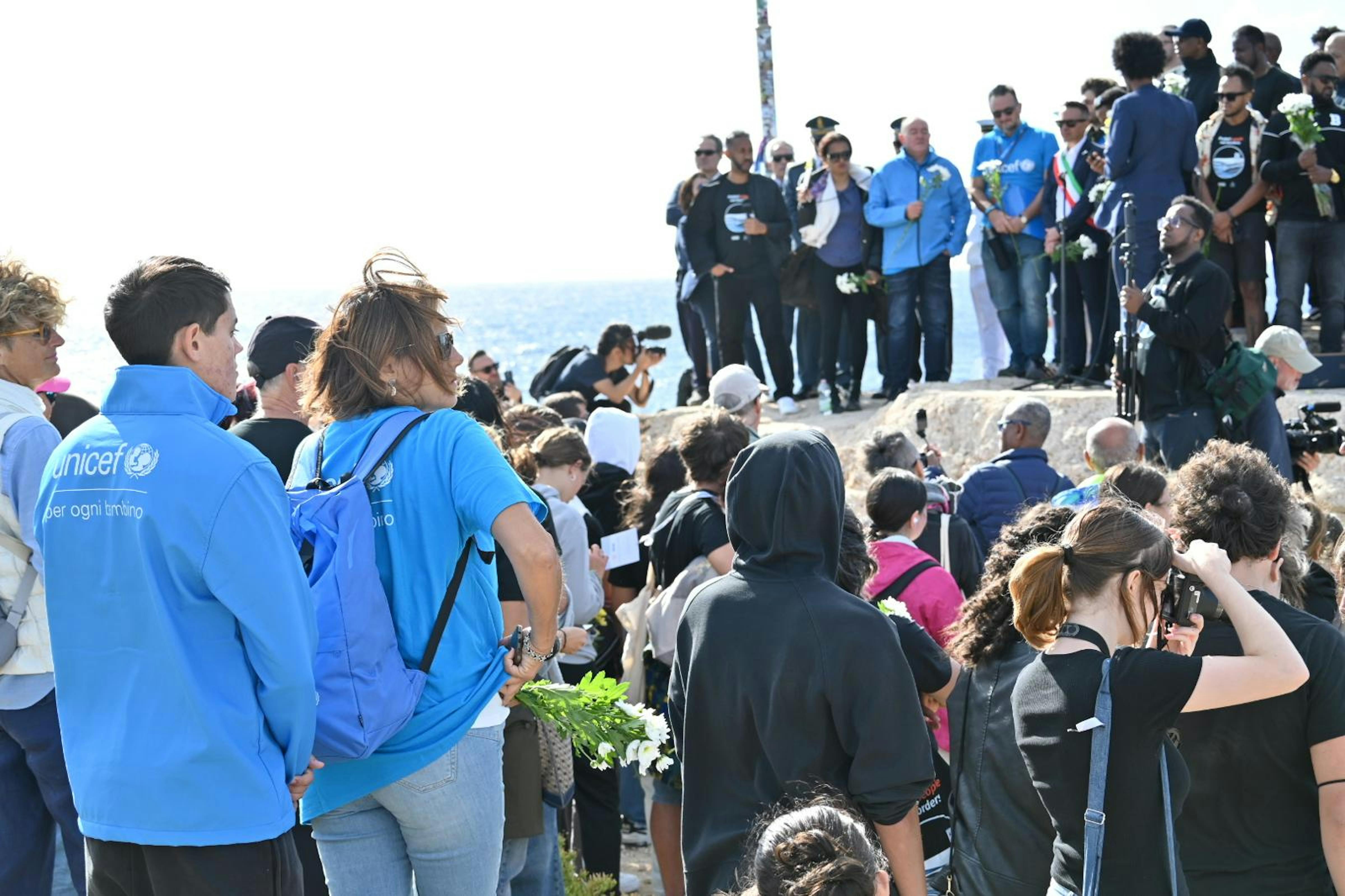 Un altro momento della commemorazione.