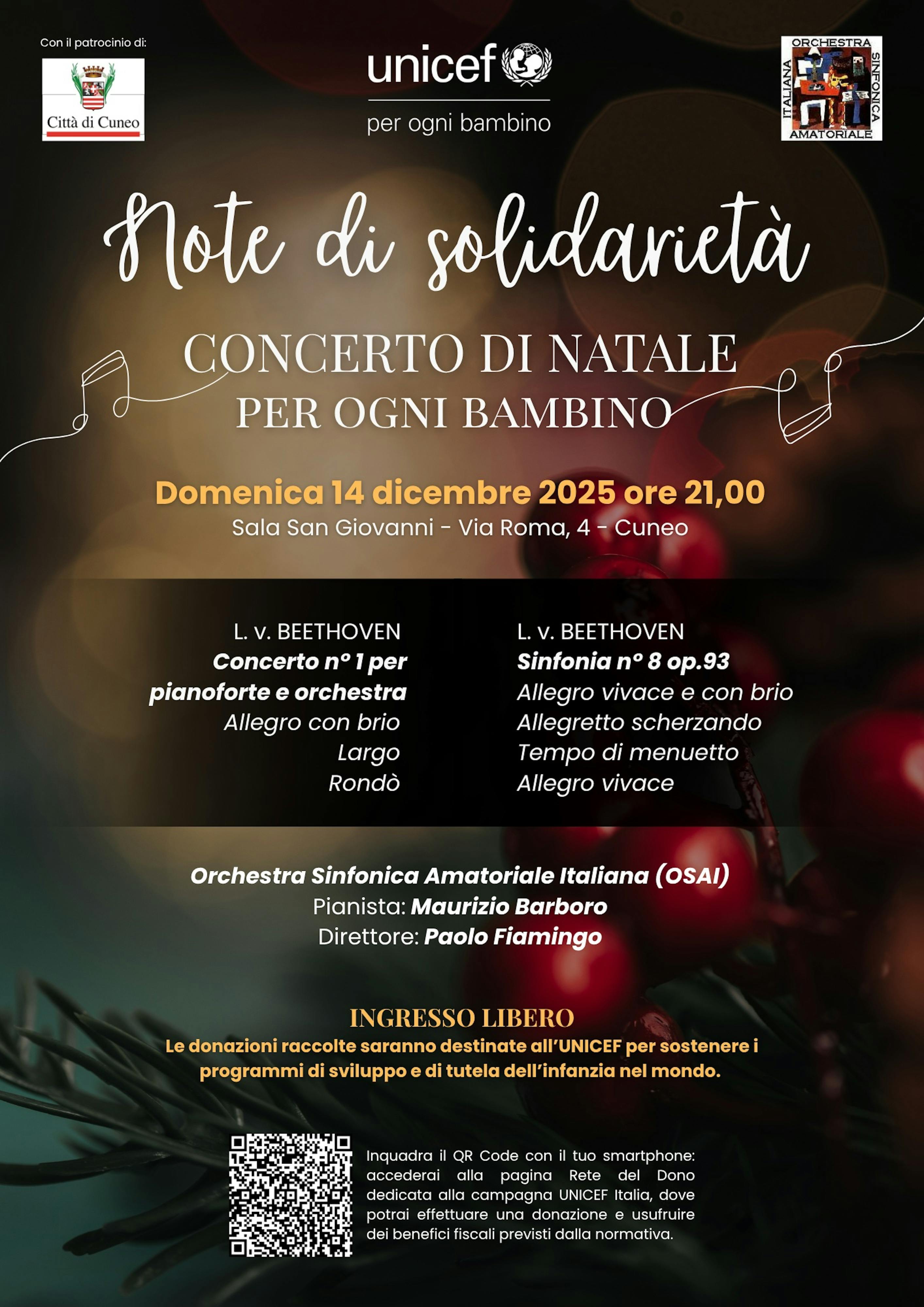 CN-Note di  Solidarietà OSAi per l'UNICEF 2025