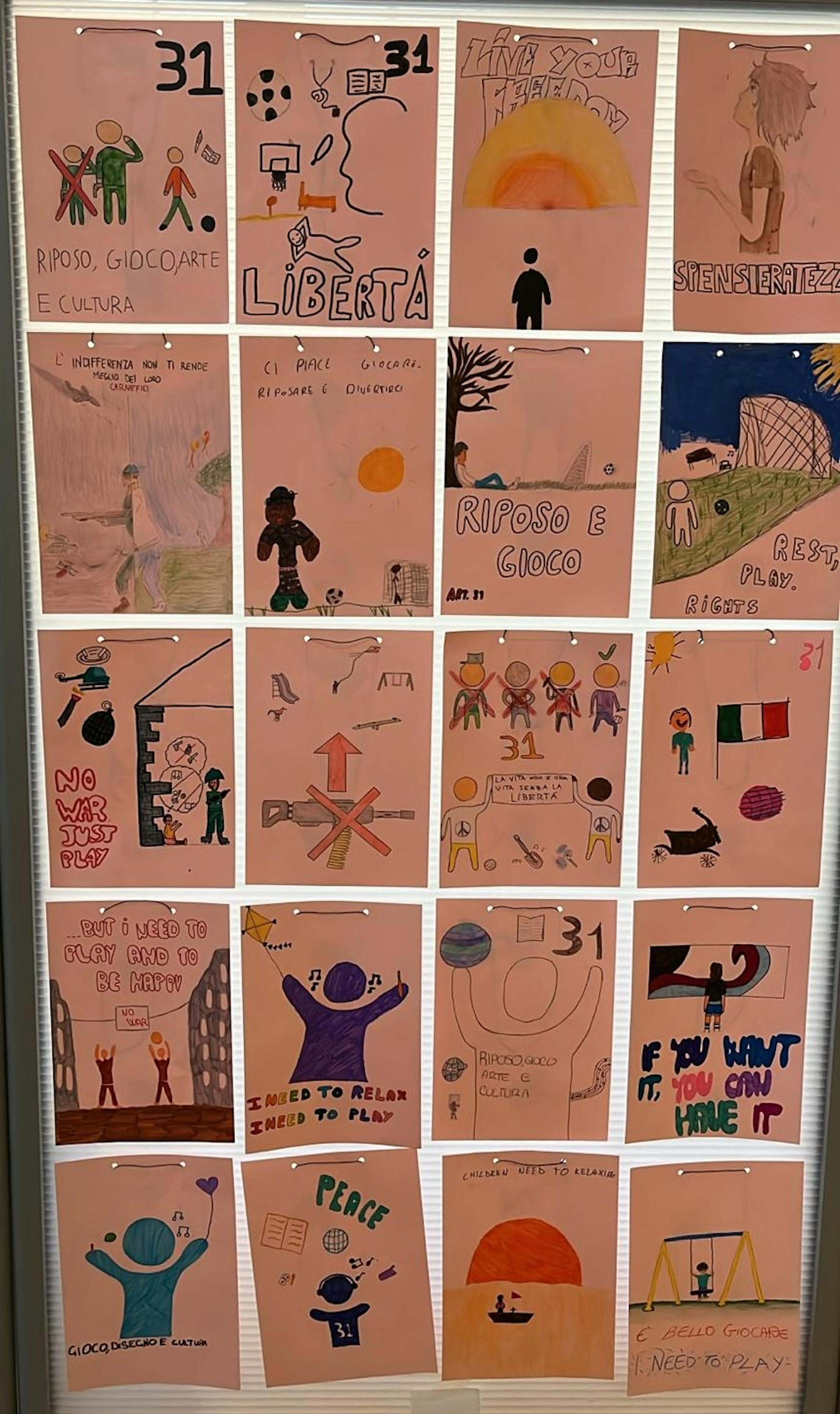 i diritti dell'infanzia disegnati dai bambini