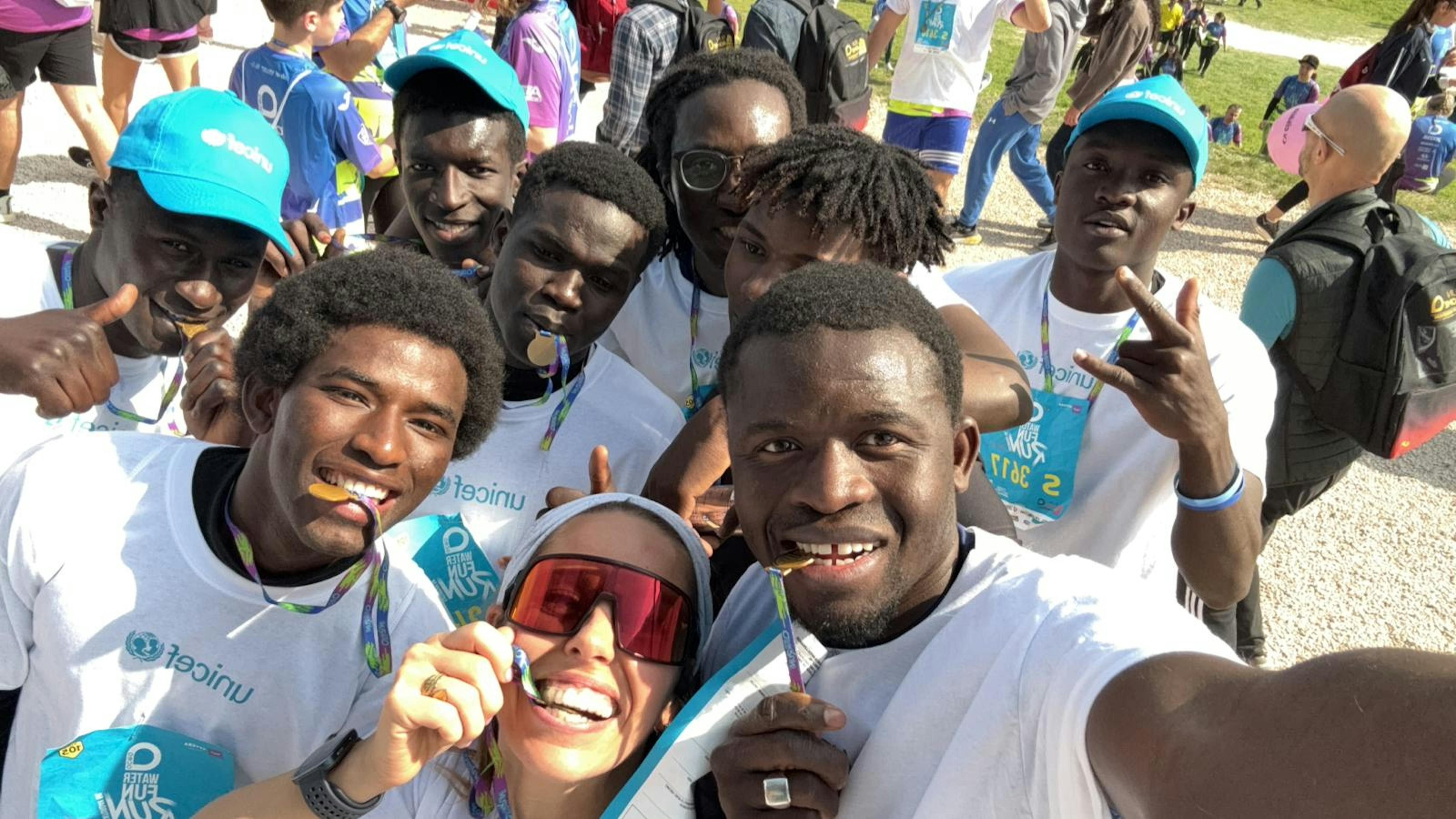 La medaglia di partecipazione con Sport Senza Frontiere