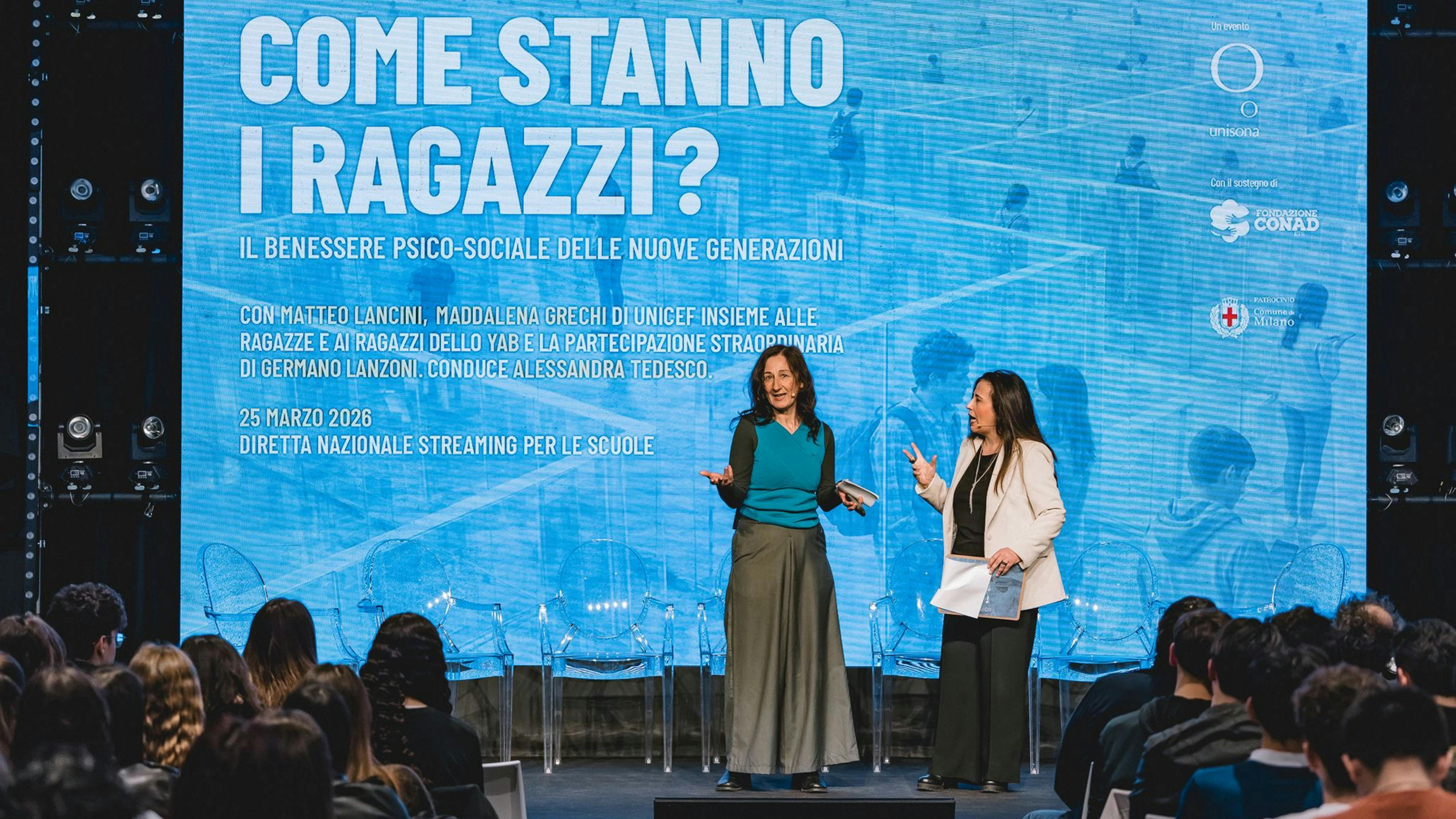 l'intervento Maddalena Grechi, esperta di partecipazione giovanile l'UNICEF - credits photo UNISONA