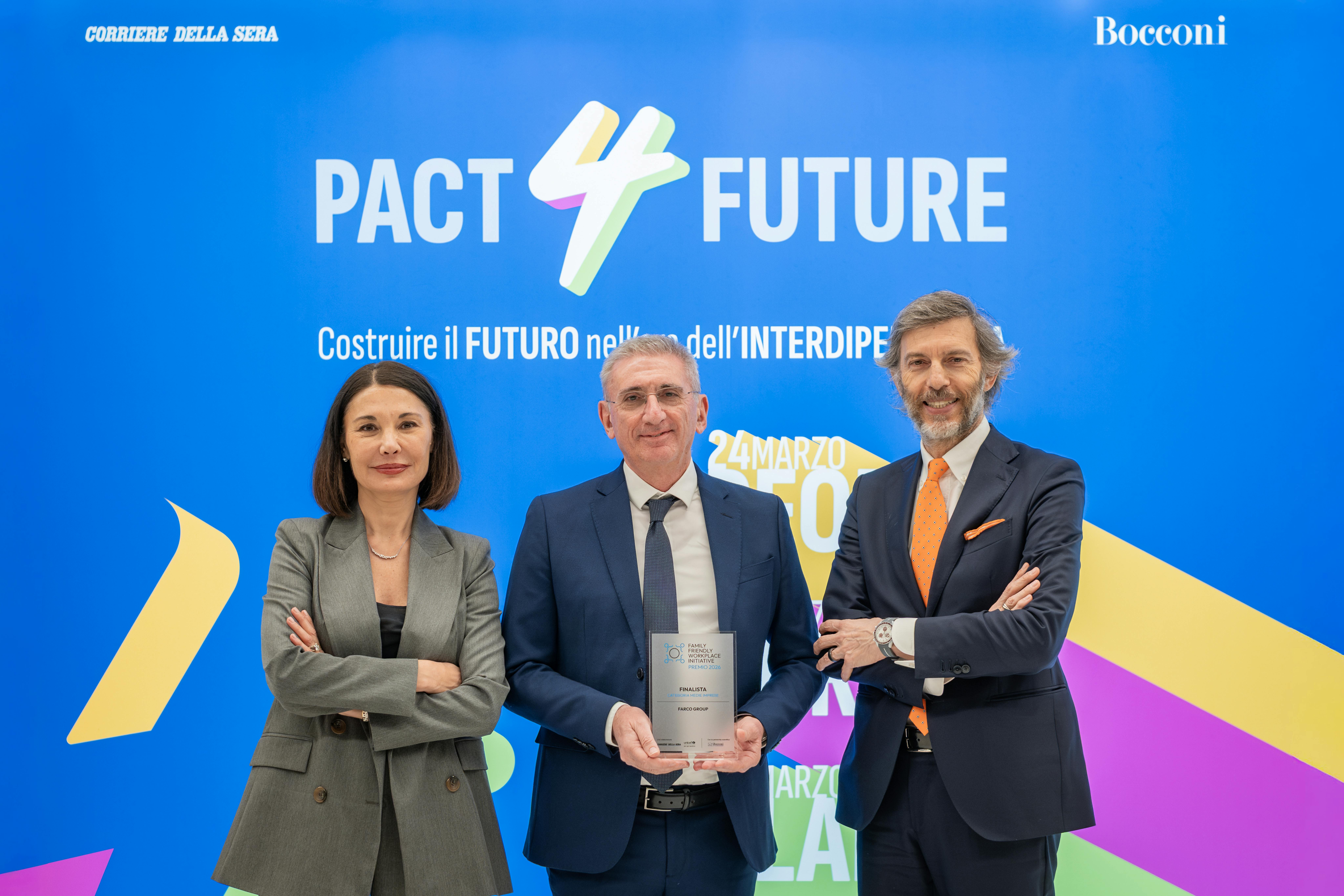 Graziano Biondi, responsabile Tecnico e socio fondatore, Farco Group, ha ritirato il premio come finalista della categoria Medie Imprese