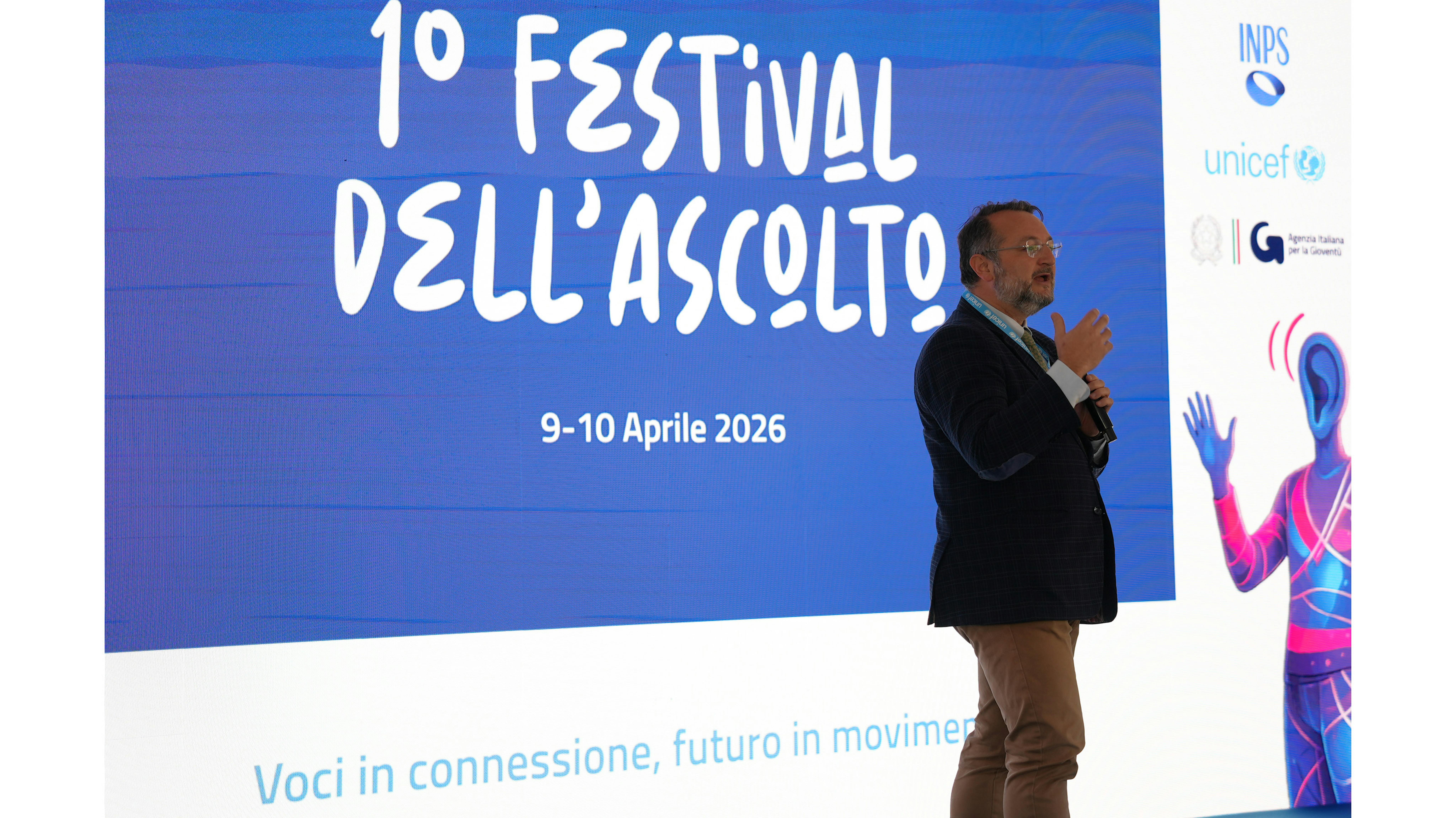 L'intervento di Nicola dell’Arciprete, Coordinatore dell’ufficio UNICEF per l’Europa e l’Asia UNICEF (ECARO). - © Ministero del Lavoro e delle Politiche Sociali