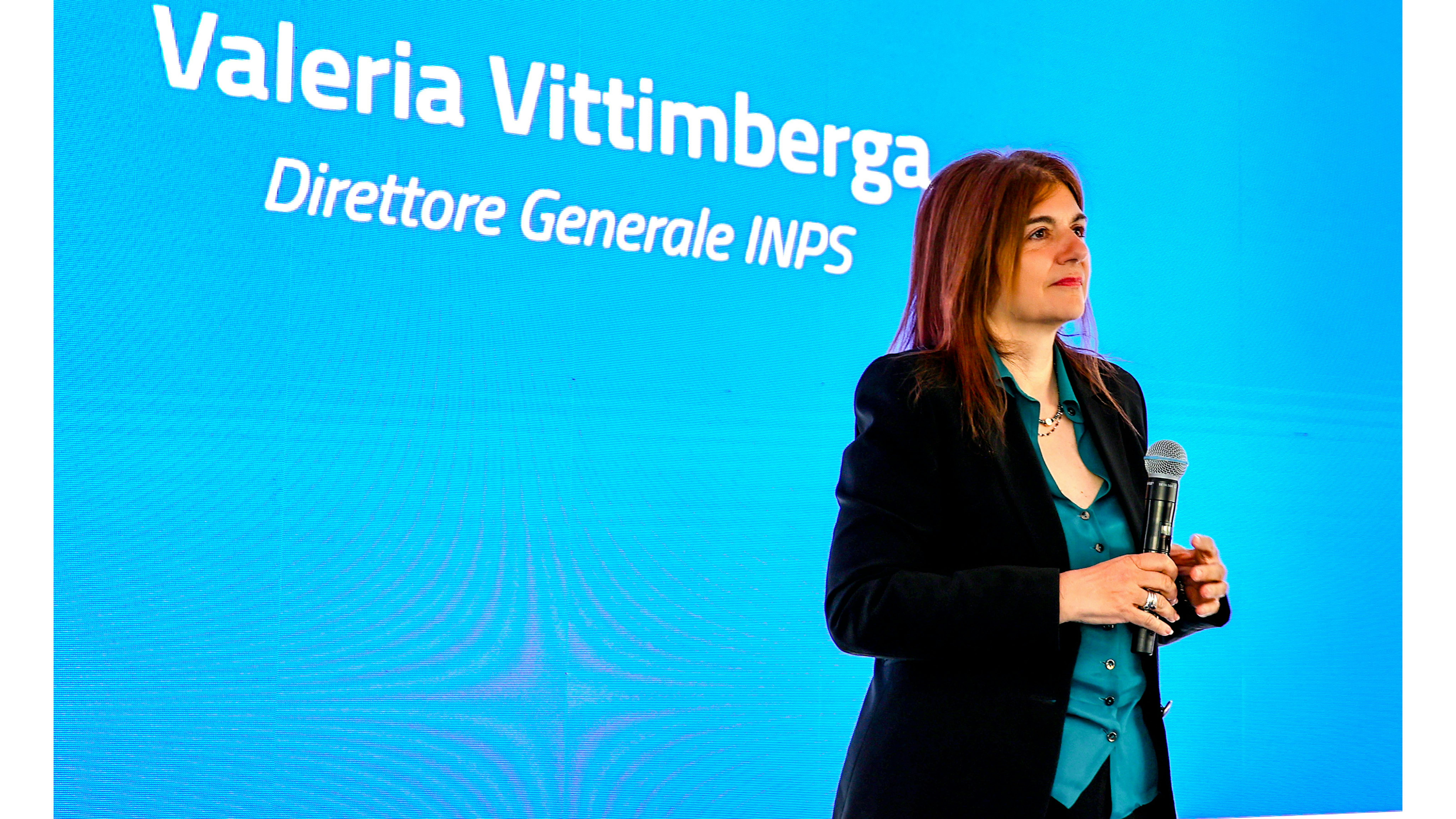L'intervento di Valeria Vittimberga, Direttore Generale INPS - © INPS