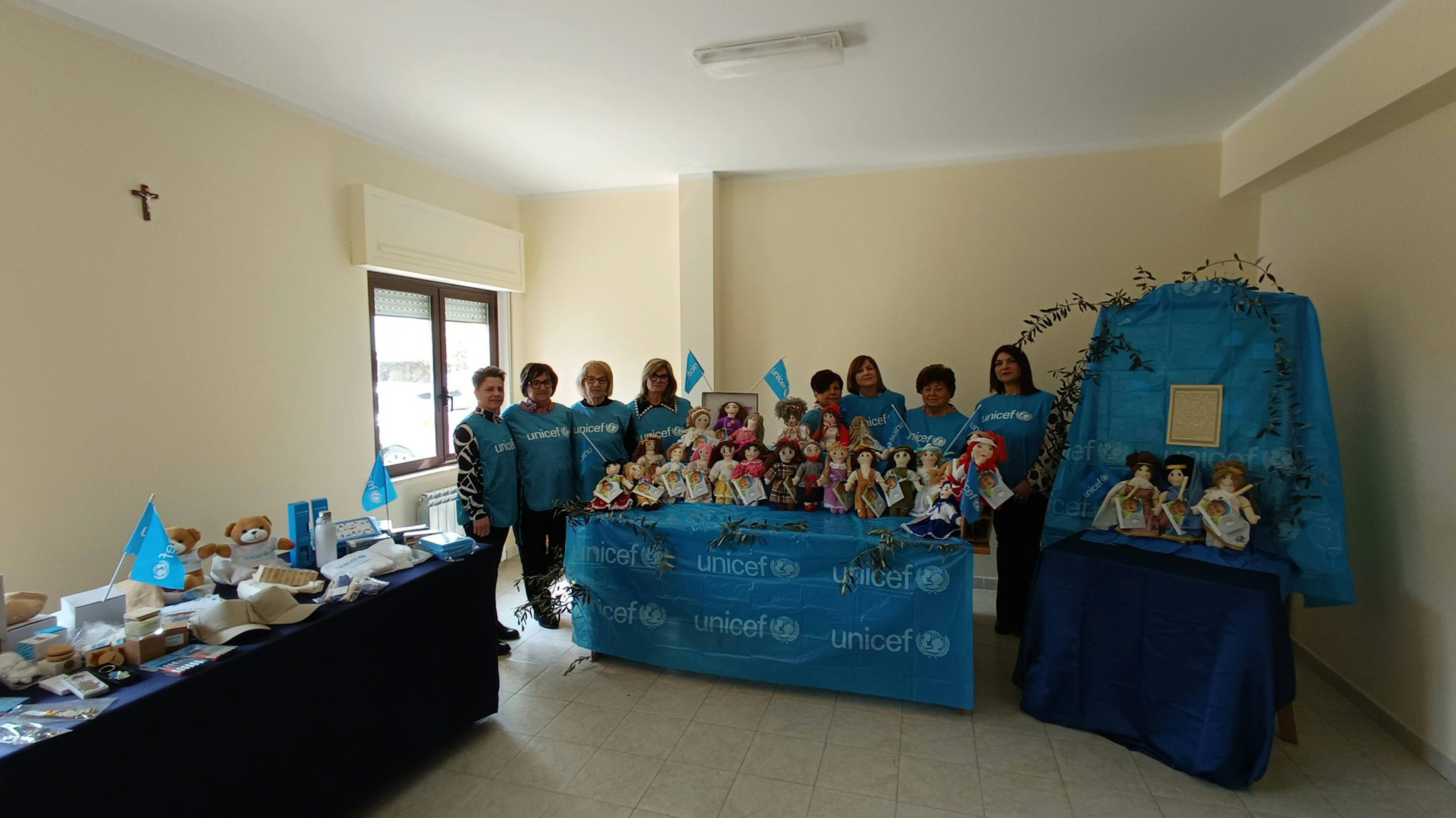 Le volontarie del comitato presenti all'evento