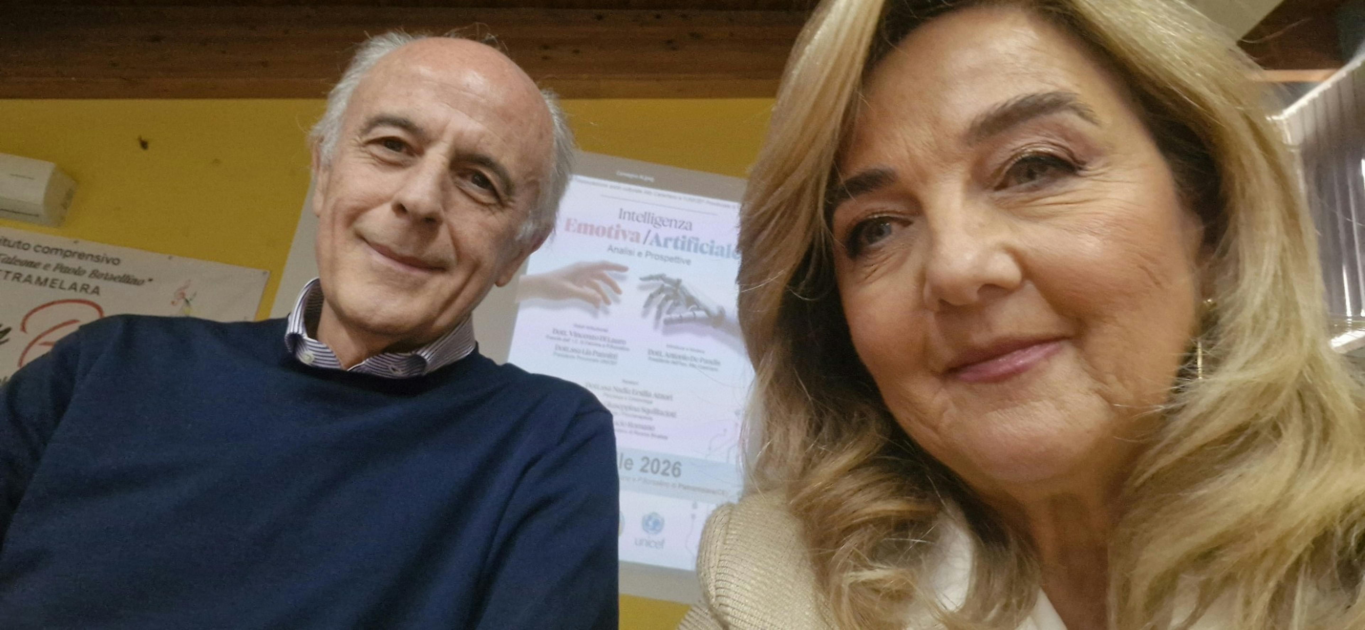 Comitato Unicef Caserta Incontro a Pietramelara in foto la presidente Pannitti con uno dei relatori