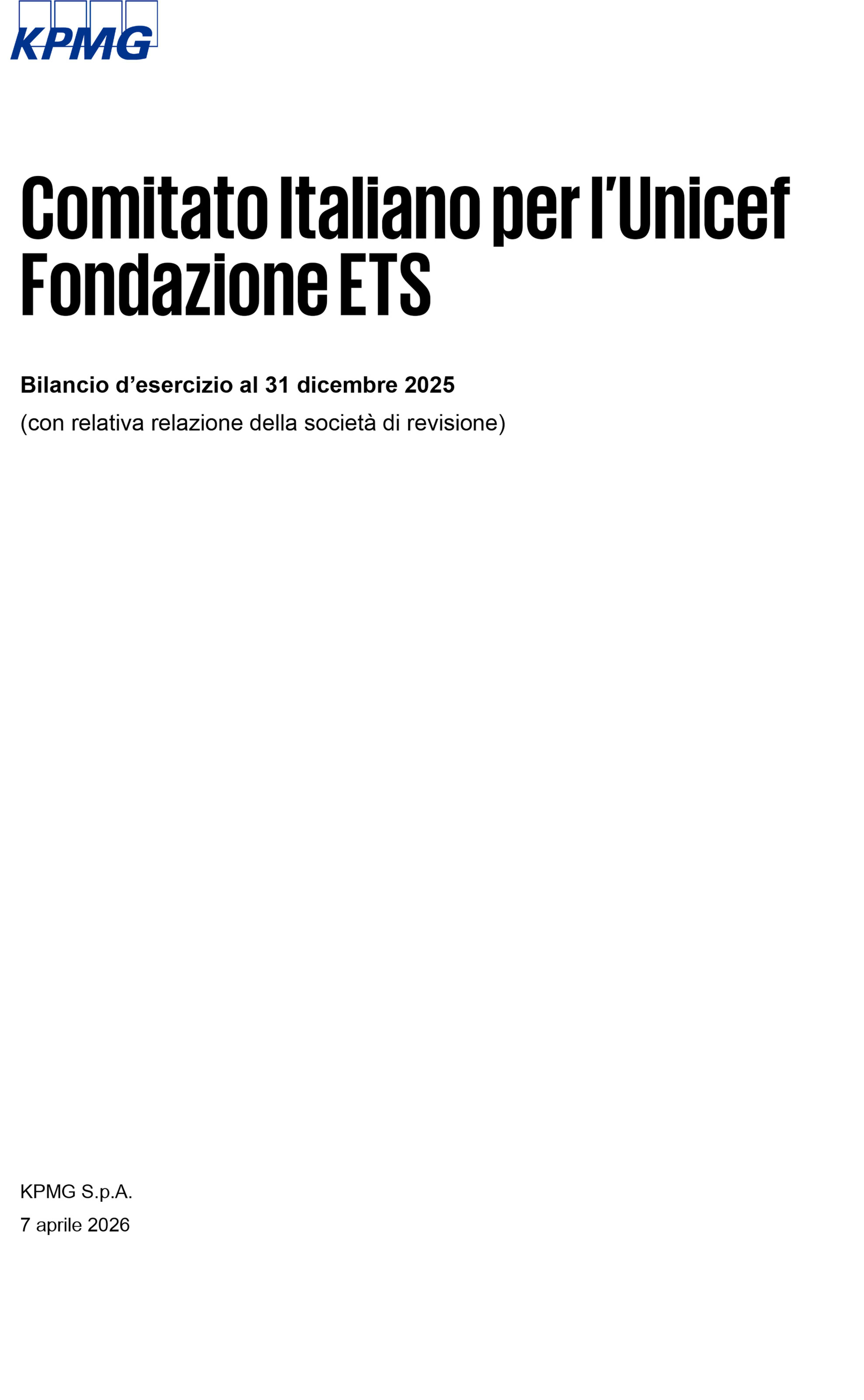 Bilancio di esercizio 2024 e relativa relazione della società di ...
