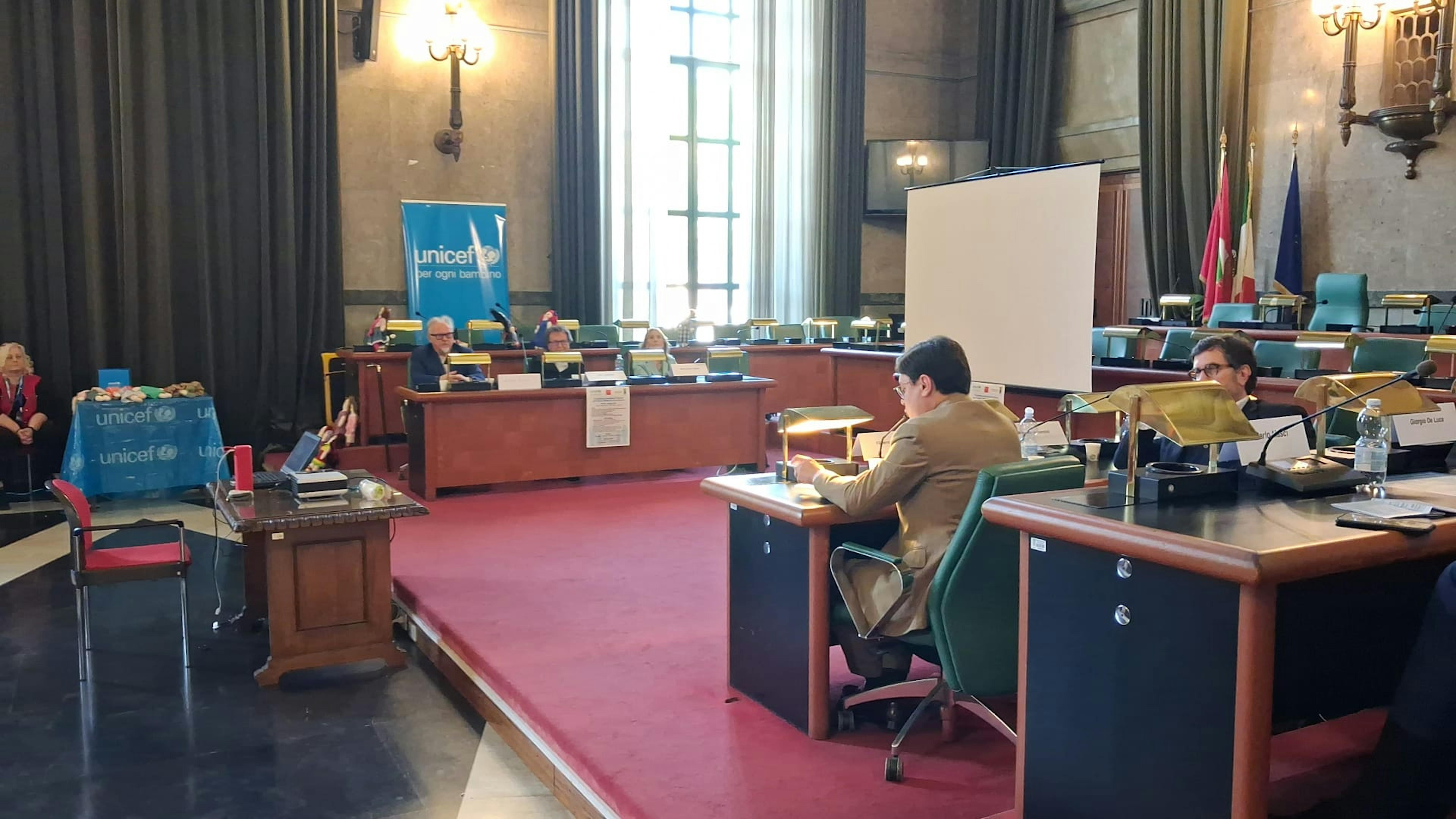 Sala consiliare che ha ospitato l'incontro