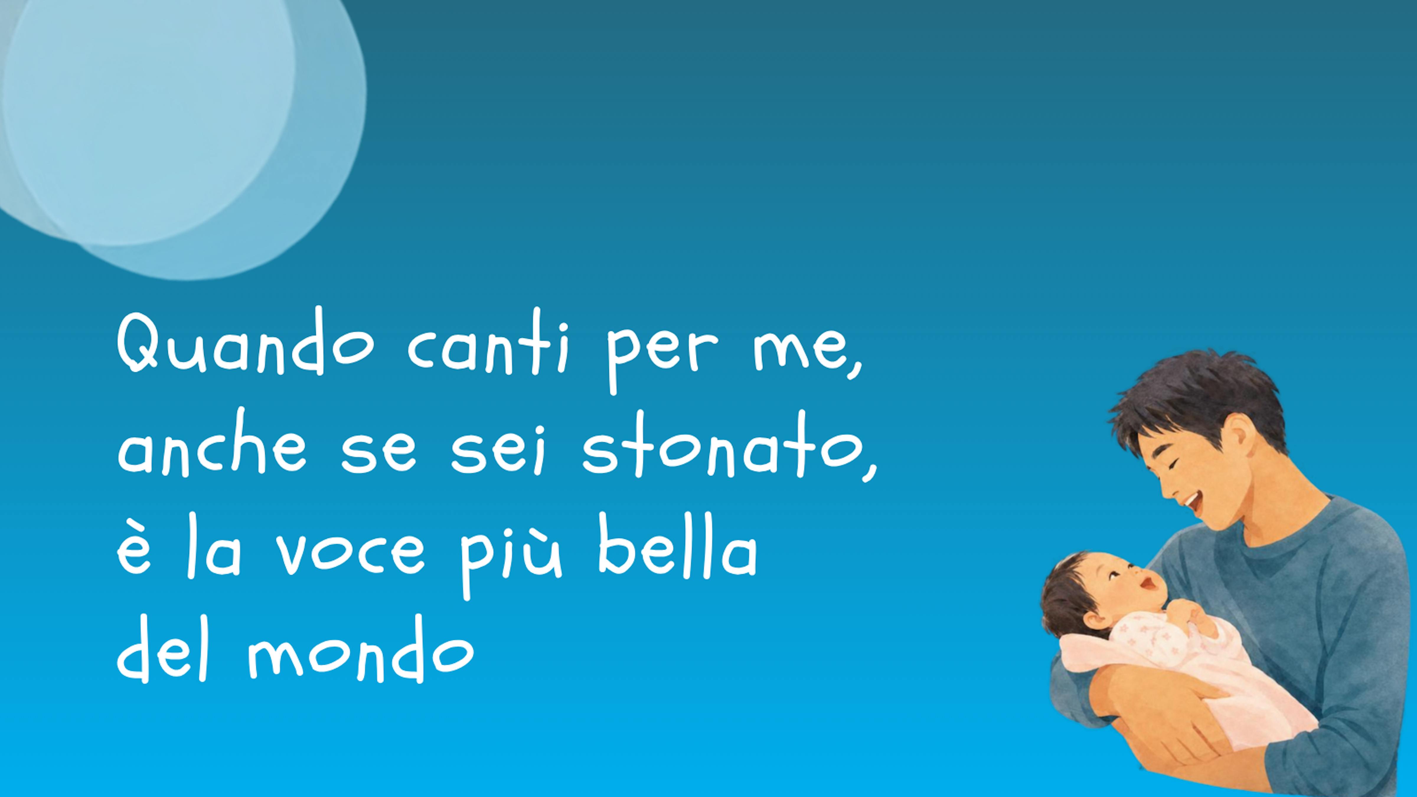 Slide sostenere l'allattamento da papà