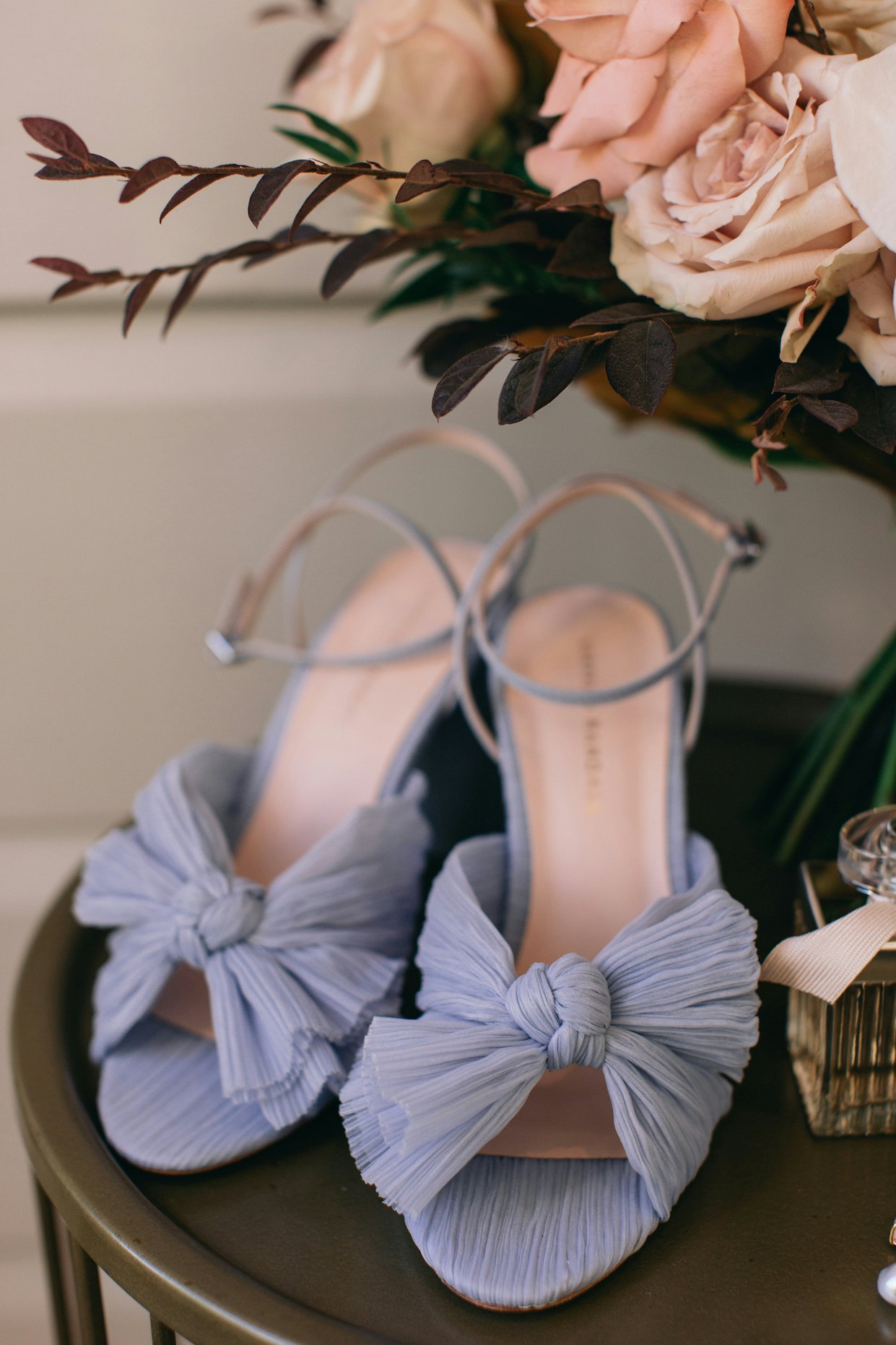 Blue bridal shoes 